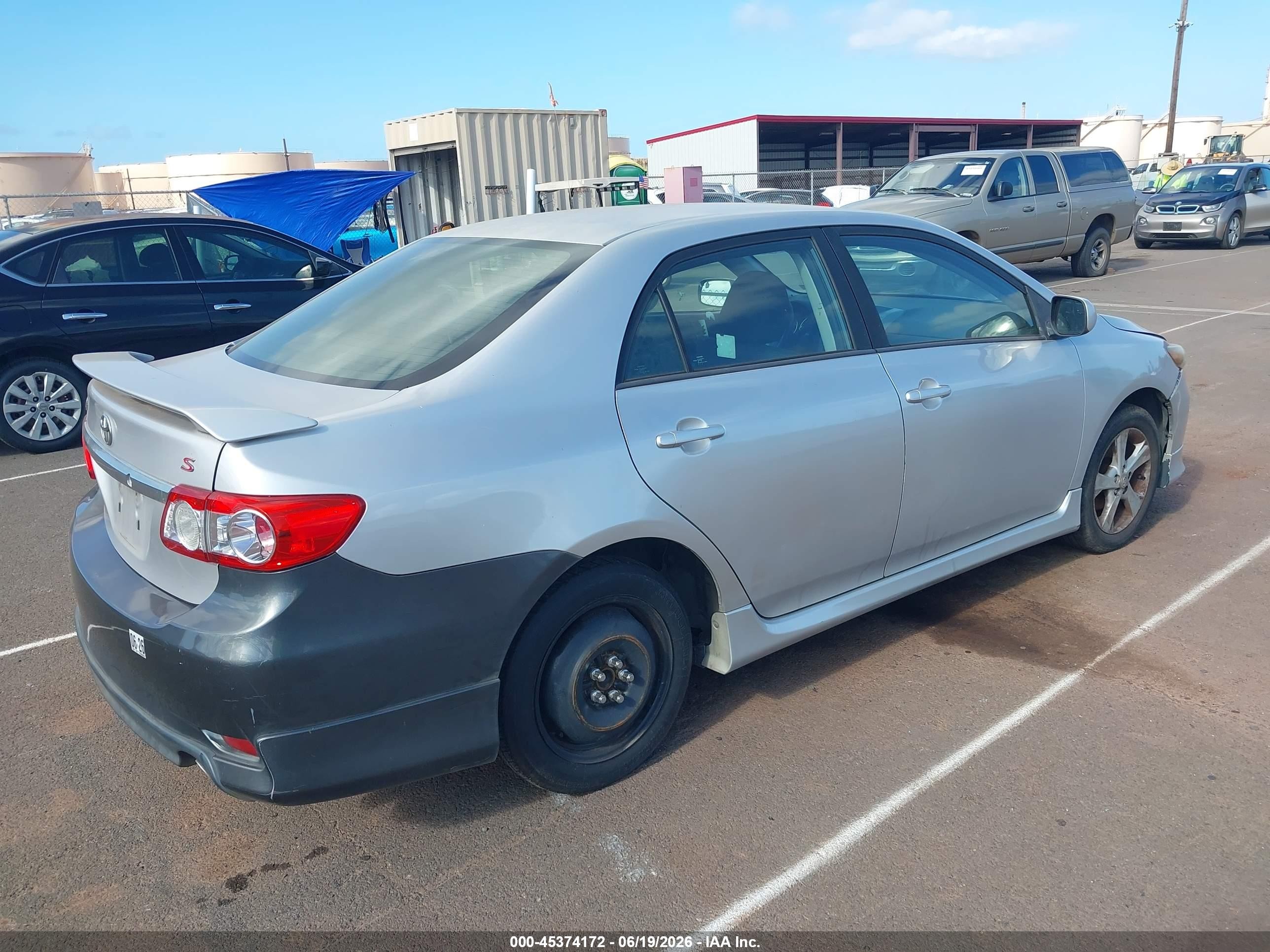 2012 Toyota Corolla S Silver vin: 2T1BU4EE4CC875181