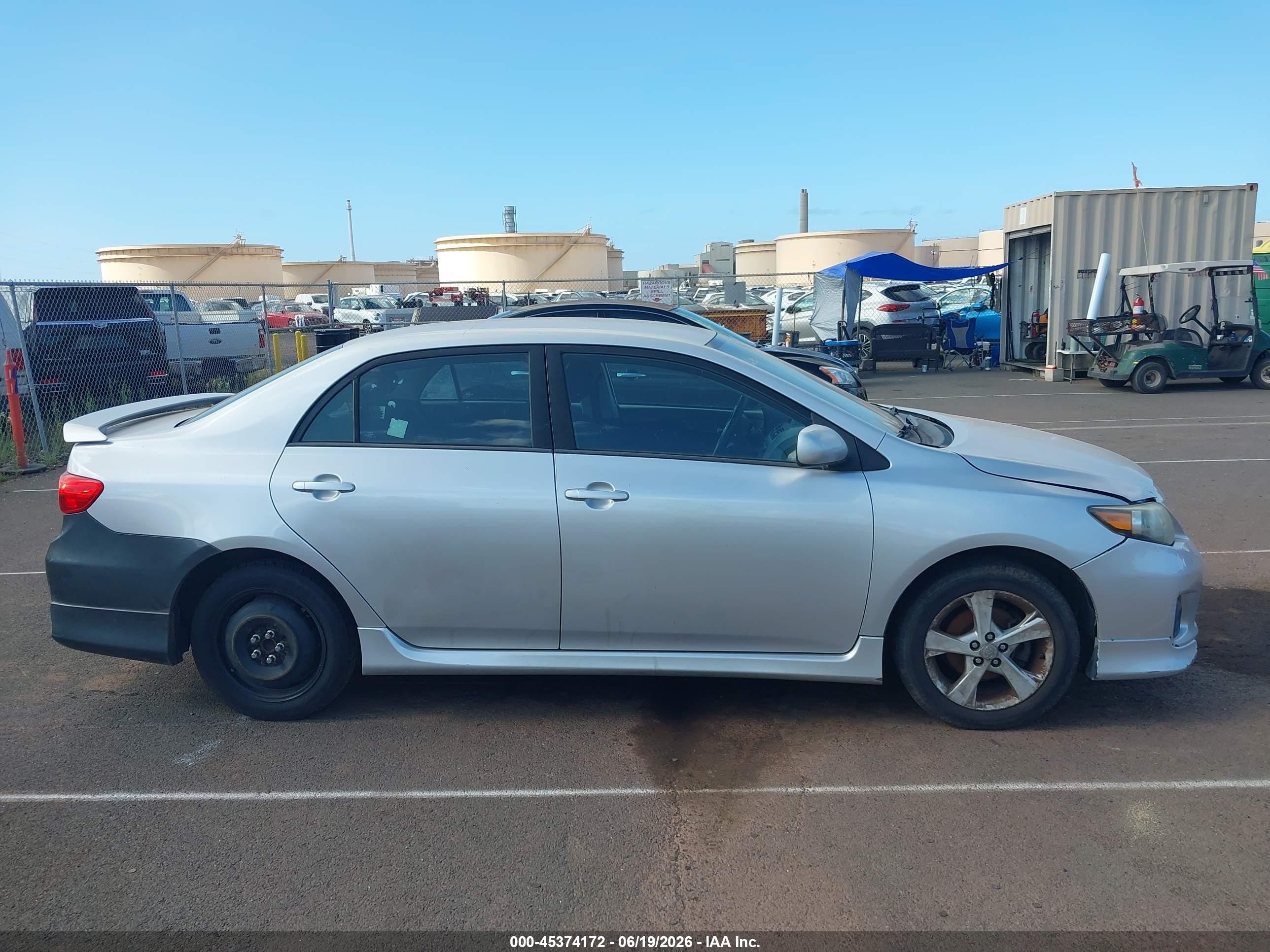 2012 Toyota Corolla S Silver vin: 2T1BU4EE4CC875181