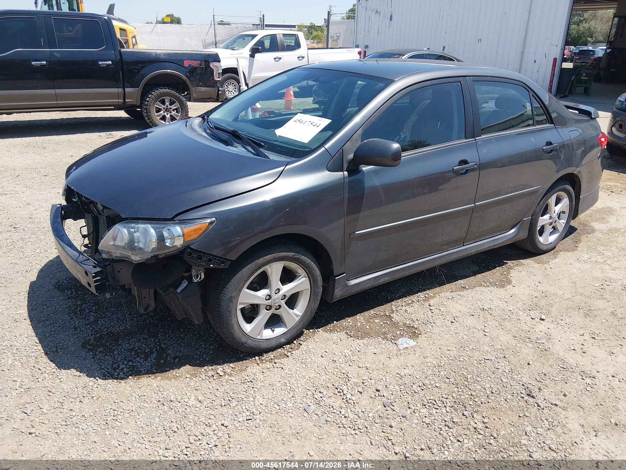 2012 Toyota Corolla S Gray vin: 2T1BU4EE4CC896936