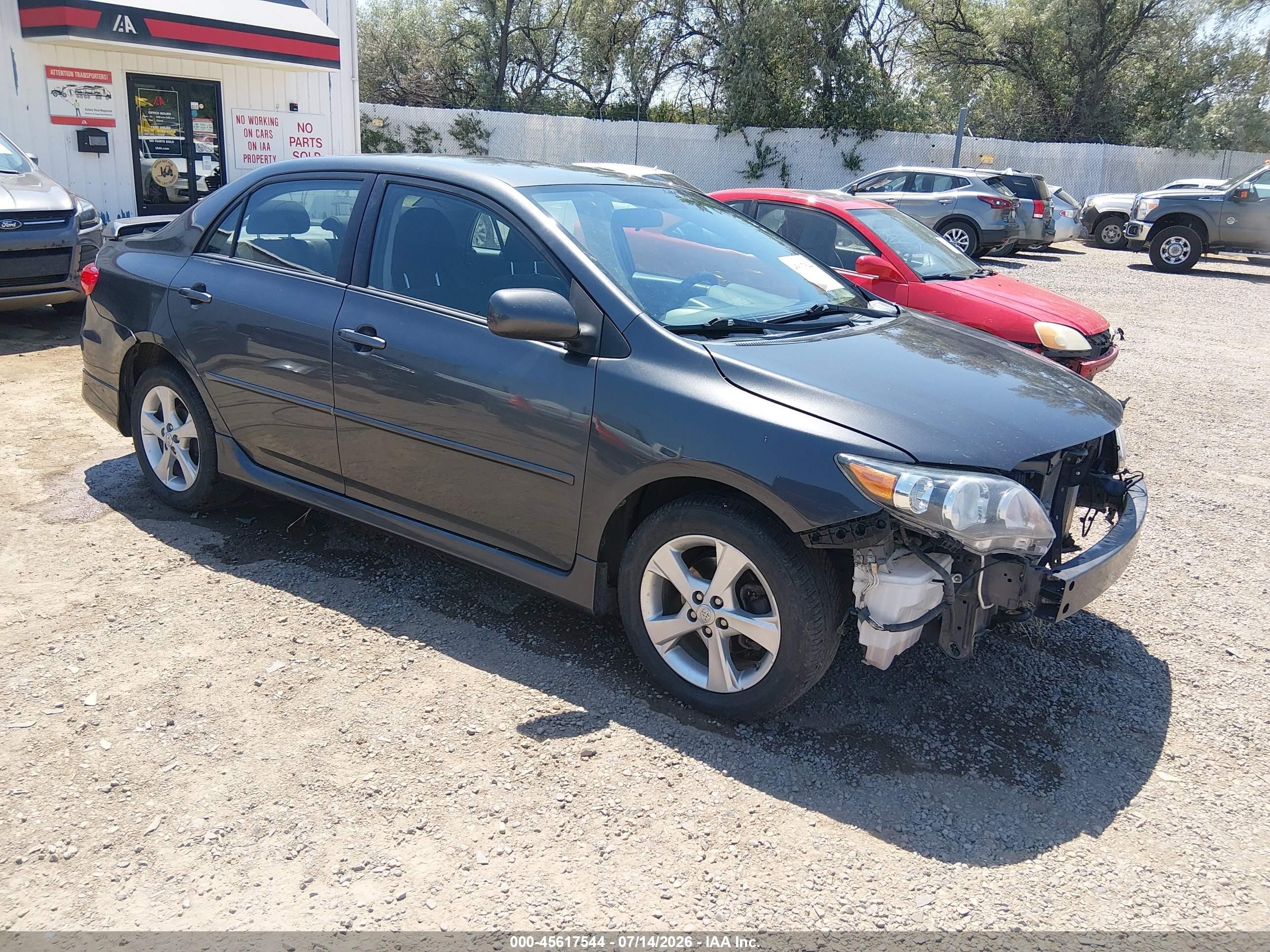 2012 Toyota Corolla S Gray vin: 2T1BU4EE4CC896936