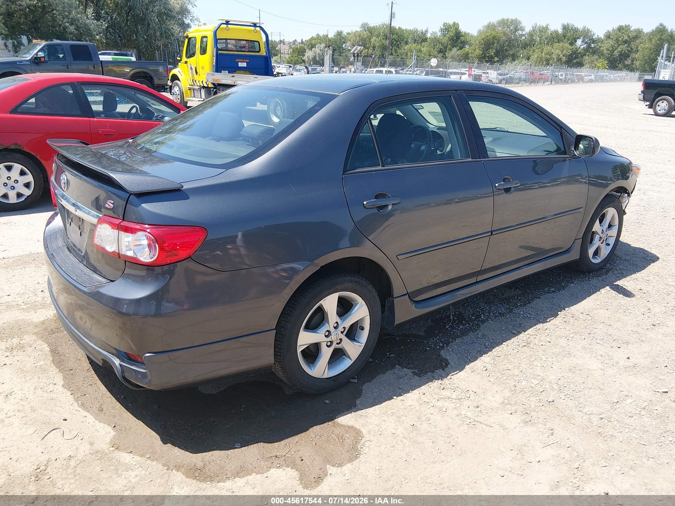 2012 Toyota Corolla S Gray vin: 2T1BU4EE4CC896936