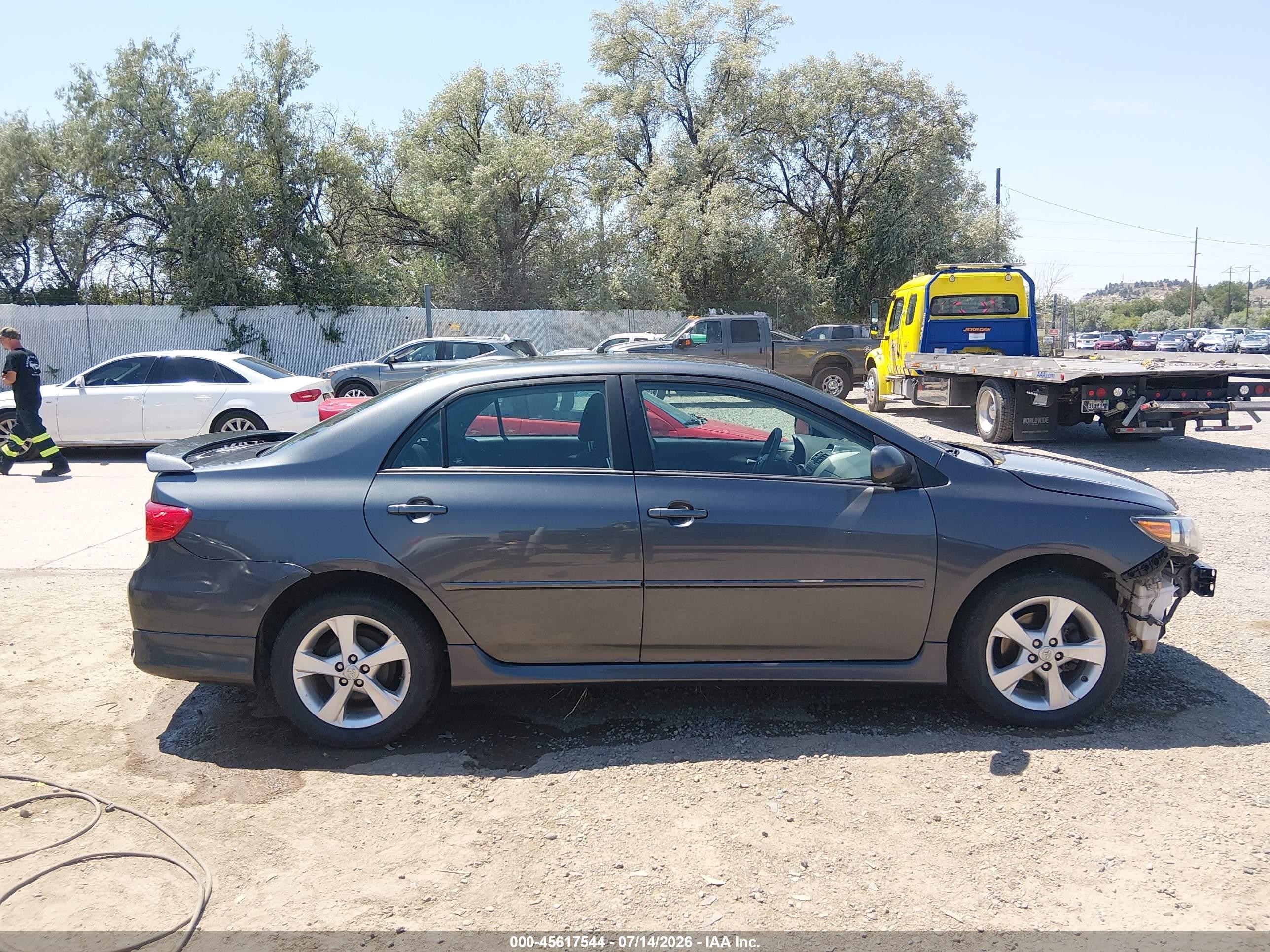 2012 Toyota Corolla S Gray vin: 2T1BU4EE4CC896936