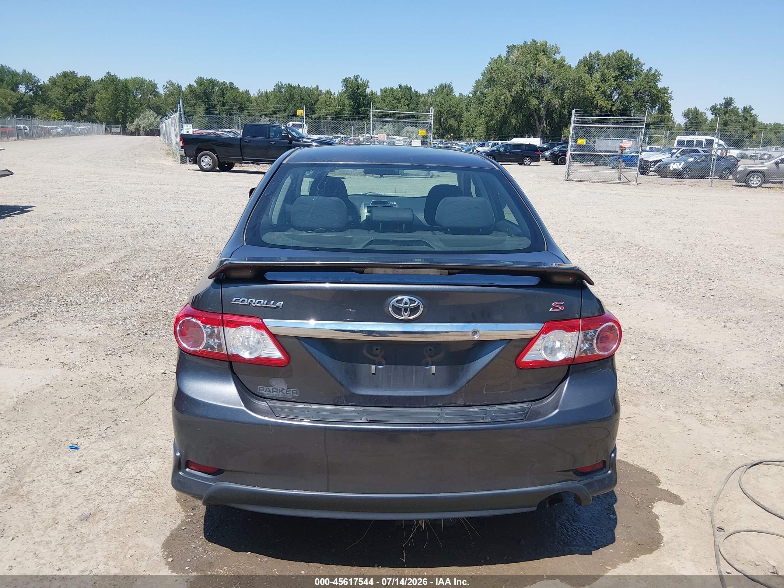 2012 Toyota Corolla S Gray vin: 2T1BU4EE4CC896936