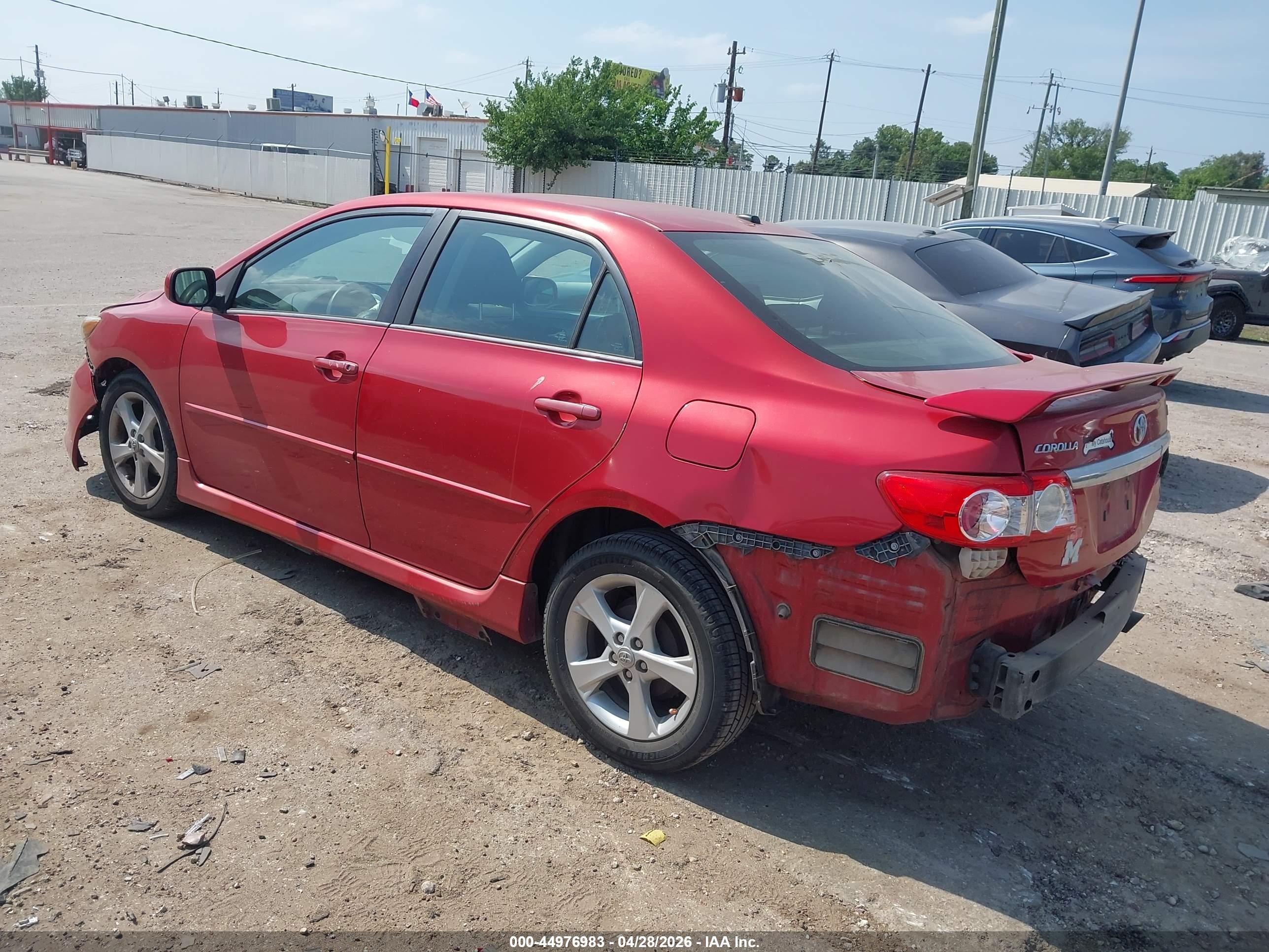 2012 Toyota Corolla S Red vin: 2T1BU4EE4CC901200