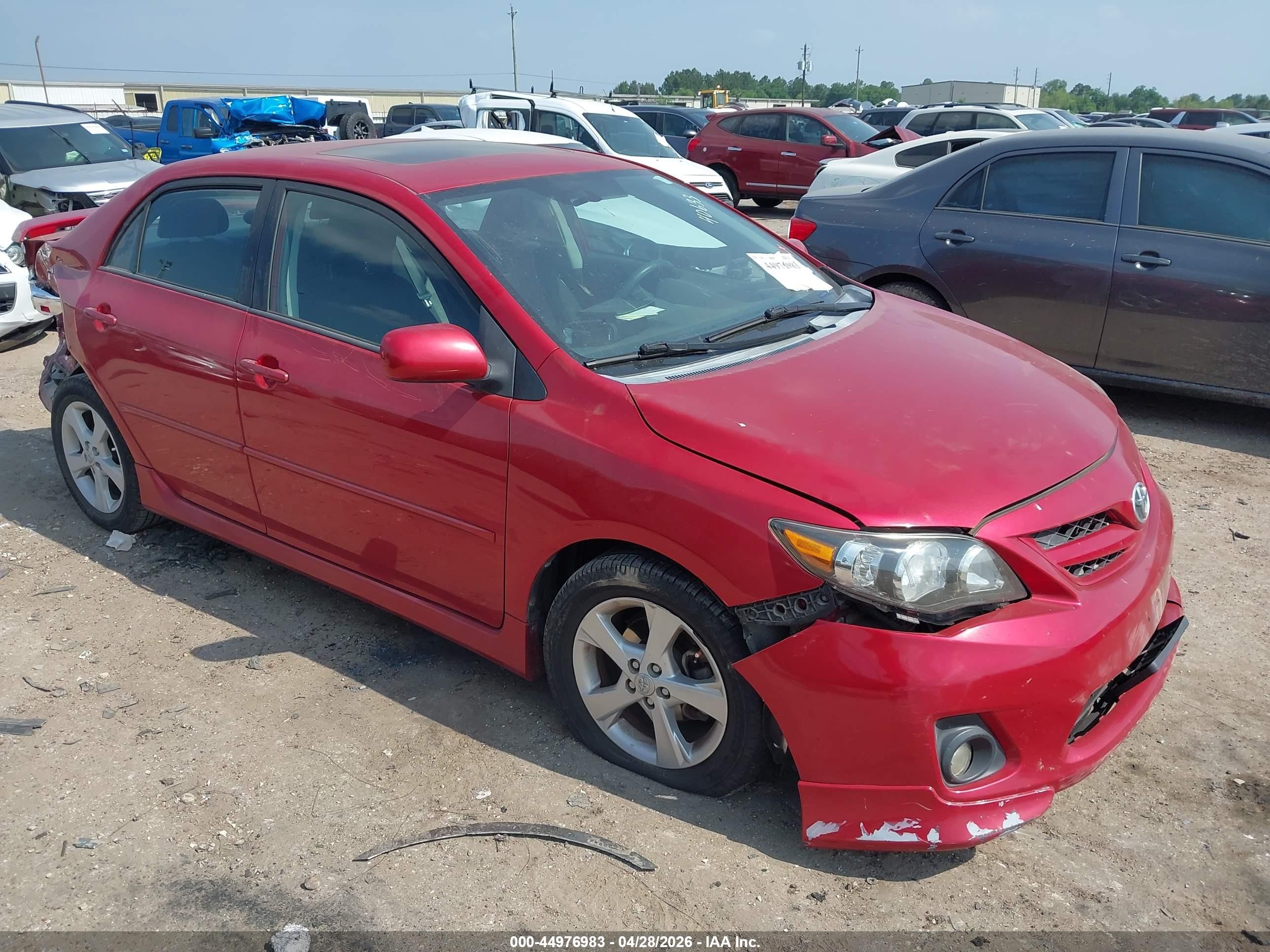 2012 Toyota Corolla S Red vin: 2T1BU4EE4CC901200