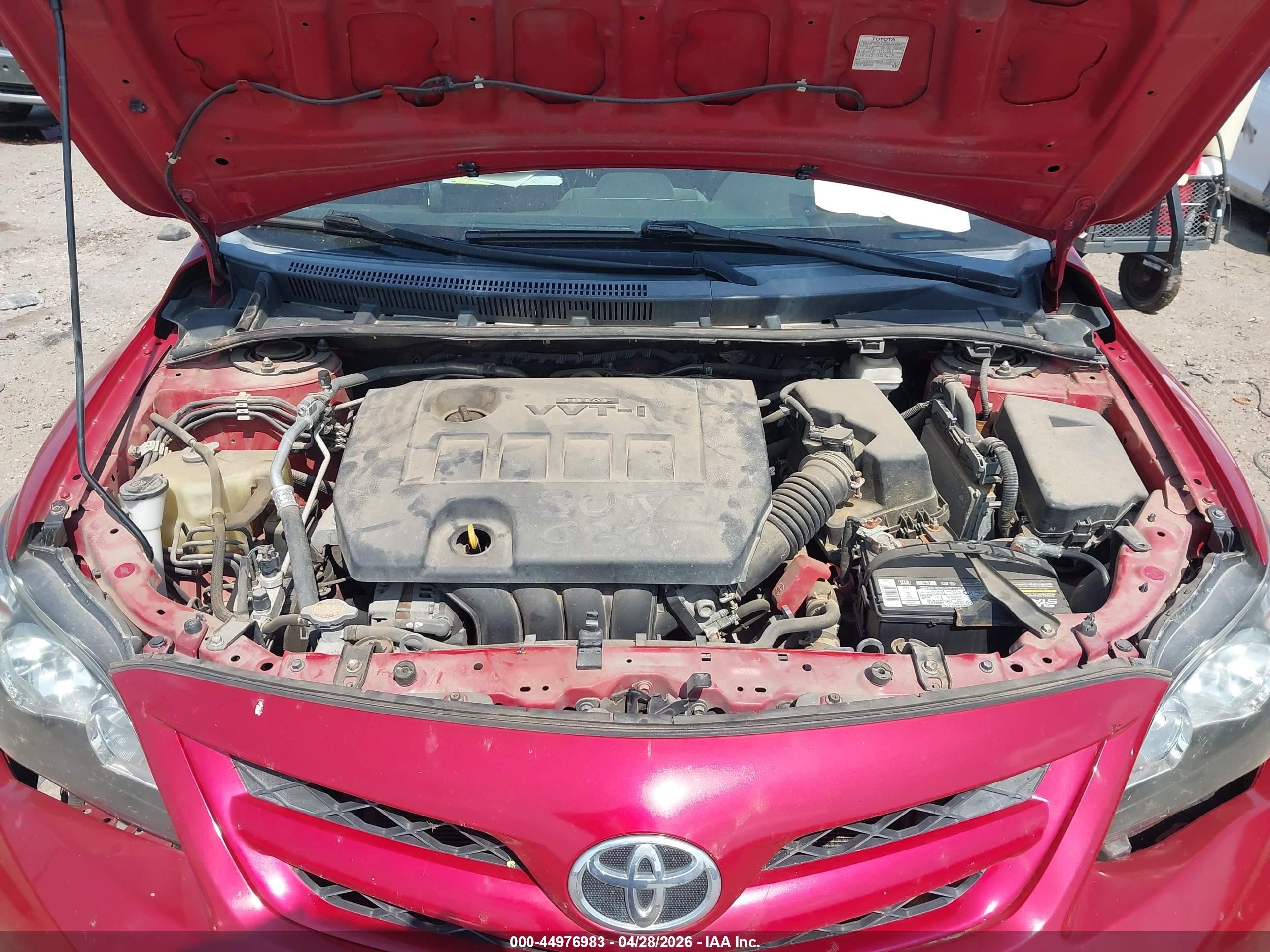 2012 Toyota Corolla S Red vin: 2T1BU4EE4CC901200
