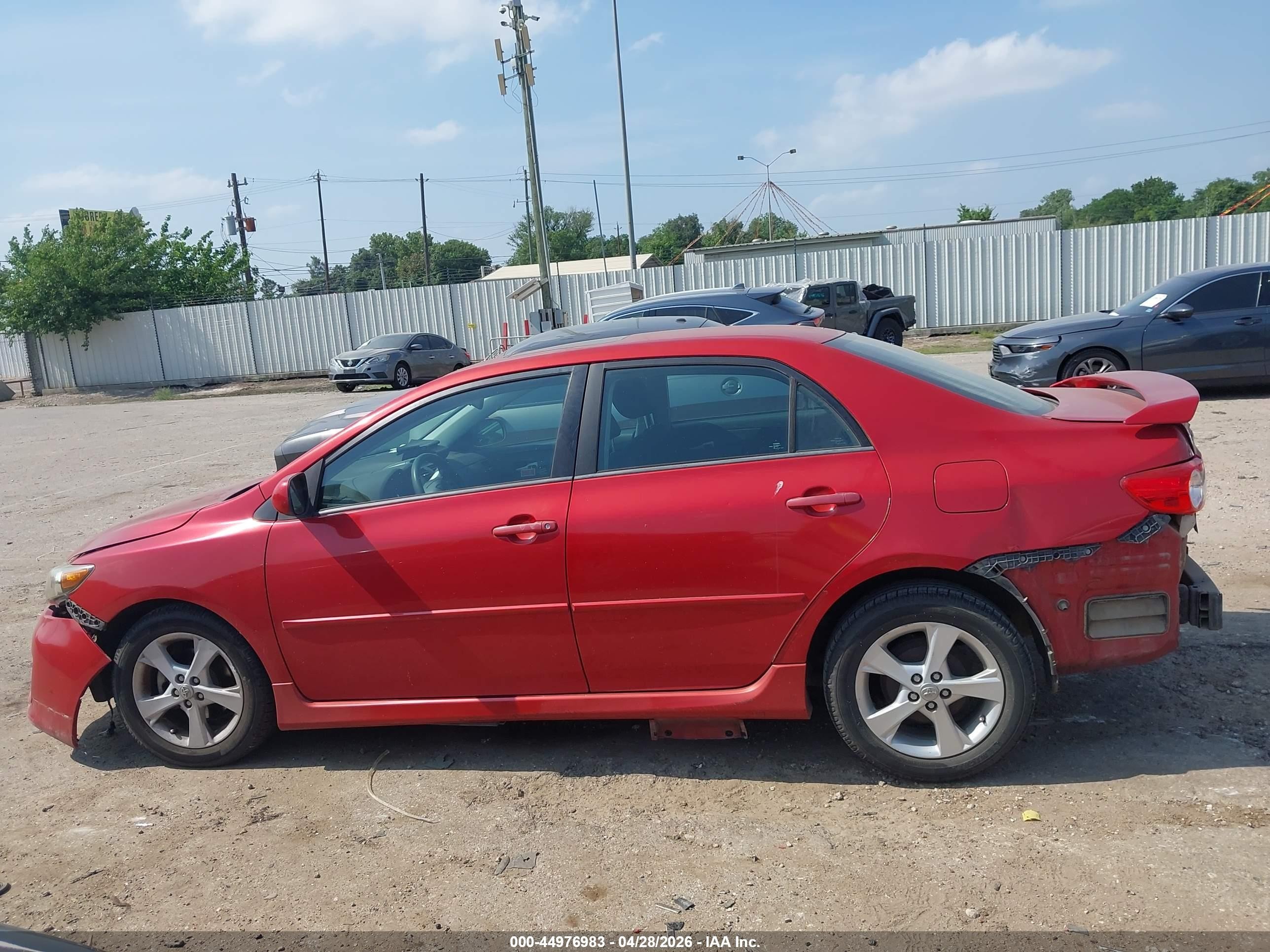 2012 Toyota Corolla S Red vin: 2T1BU4EE4CC901200