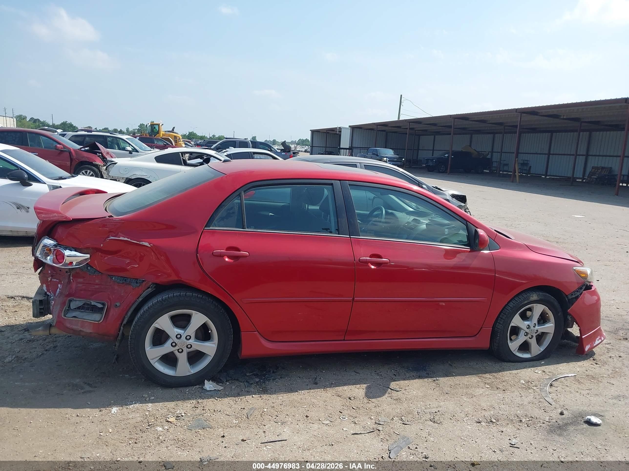 2012 Toyota Corolla S Red vin: 2T1BU4EE4CC901200