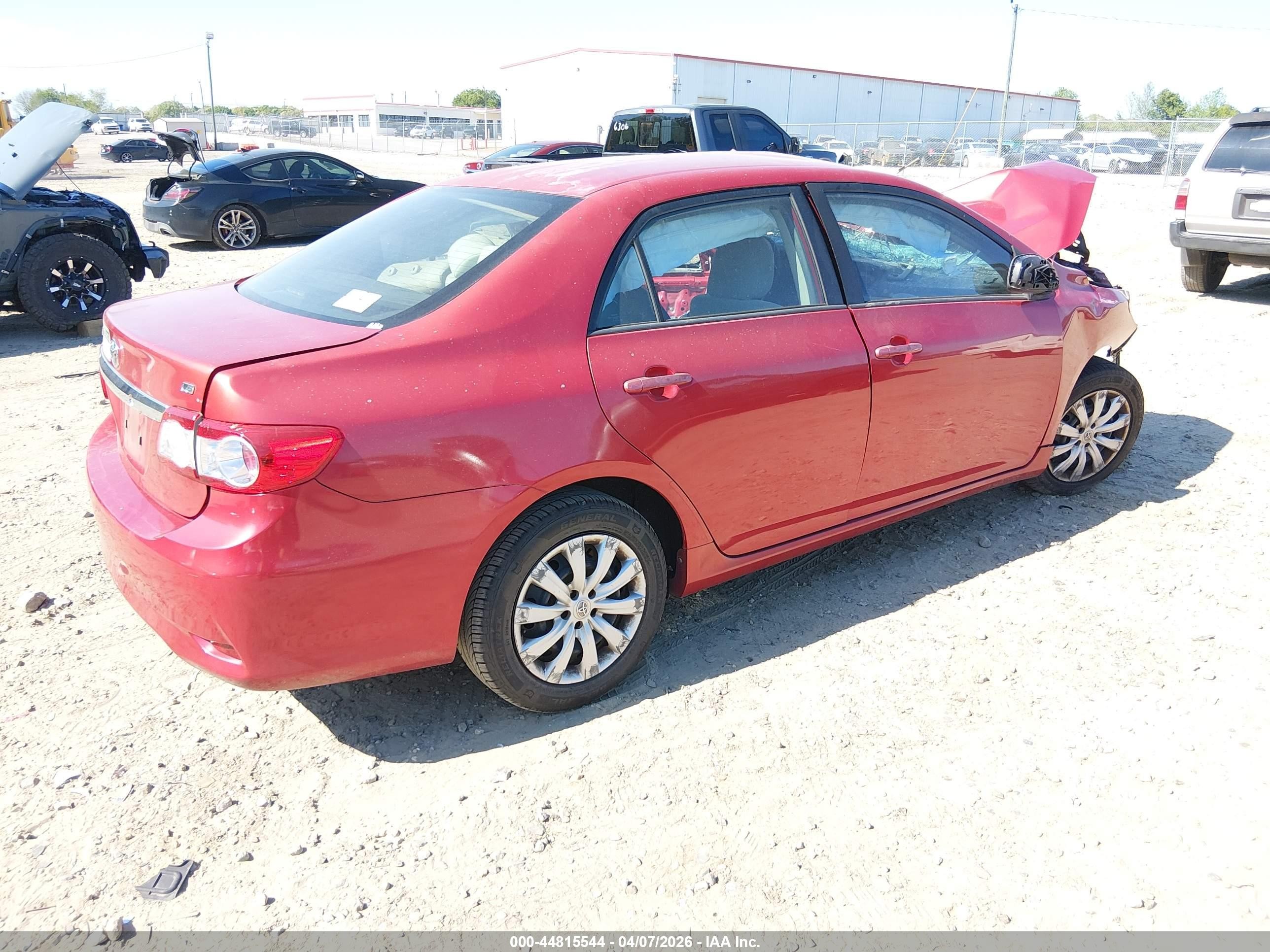 2012 Toyota Corolla Le Бордовый vin: 2T1BU4EE4CC913928