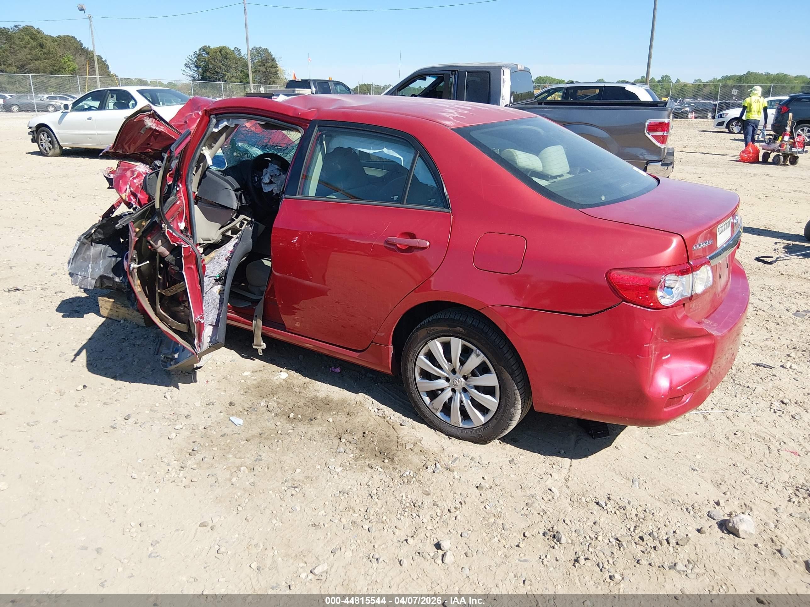2012 Toyota Corolla Le Бордовый vin: 2T1BU4EE4CC913928