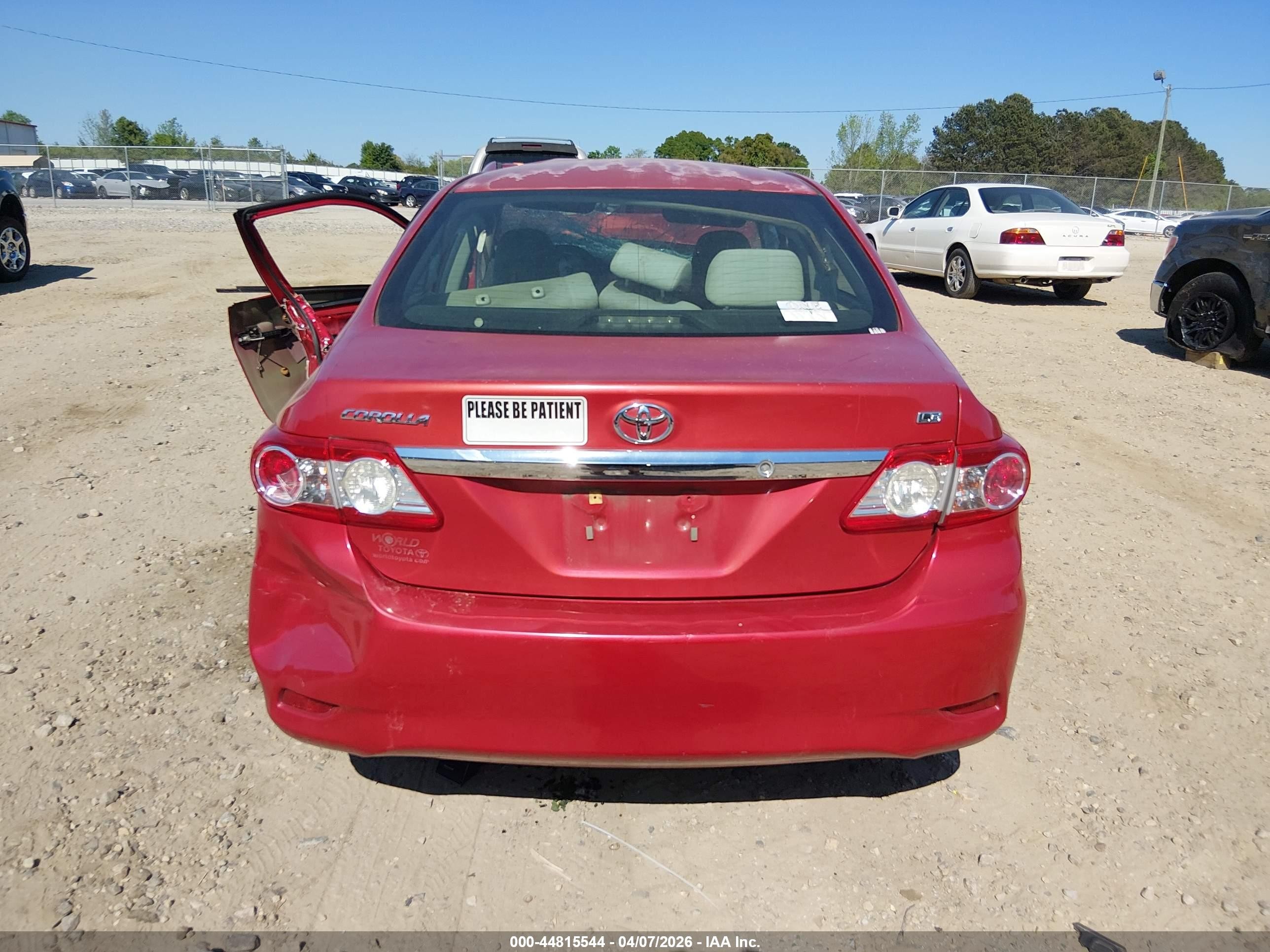 2012 Toyota Corolla Le Бордовый vin: 2T1BU4EE4CC913928