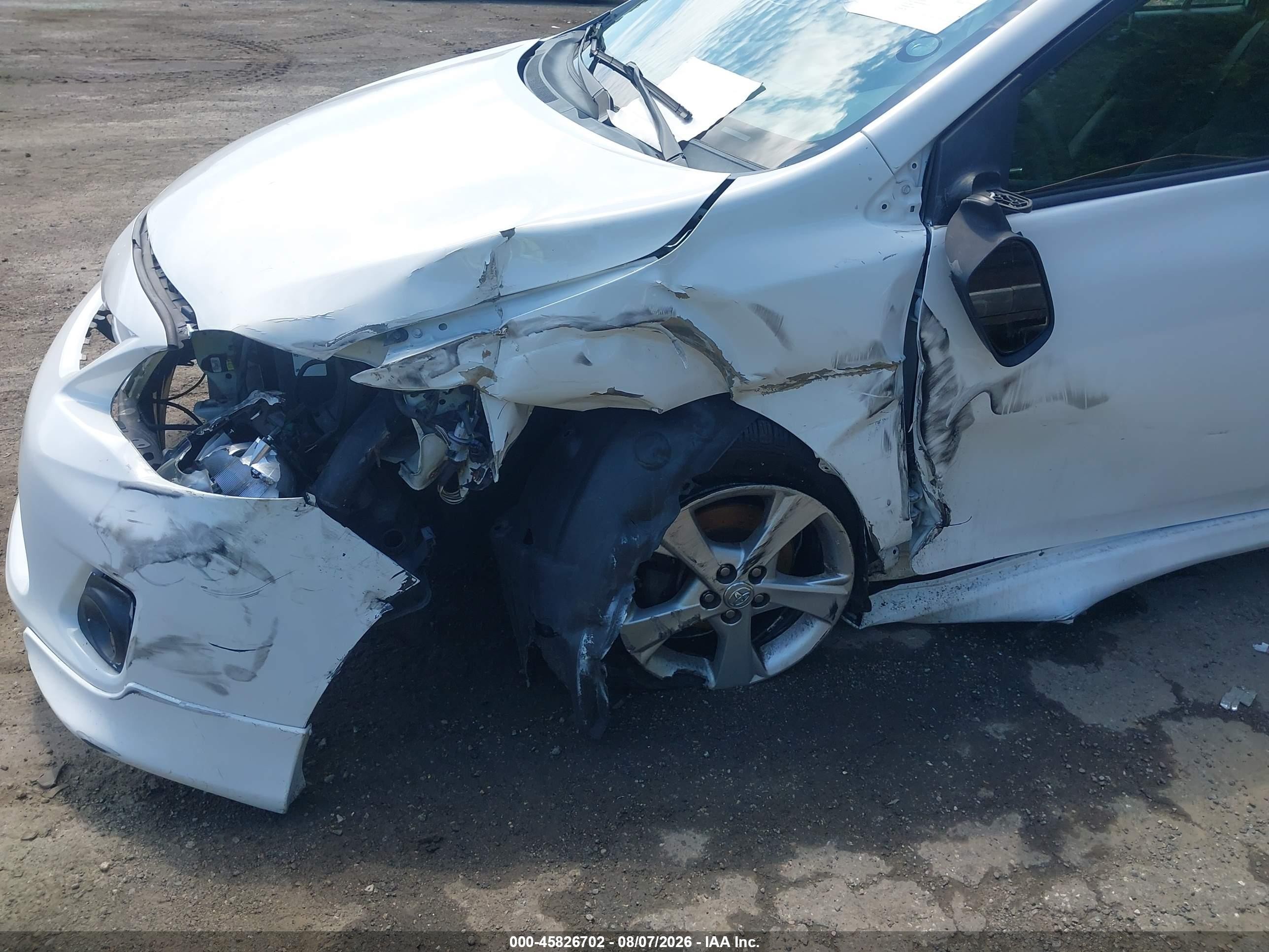 2012 Toyota Corolla S White vin: 2T1BU4EE4CC918563