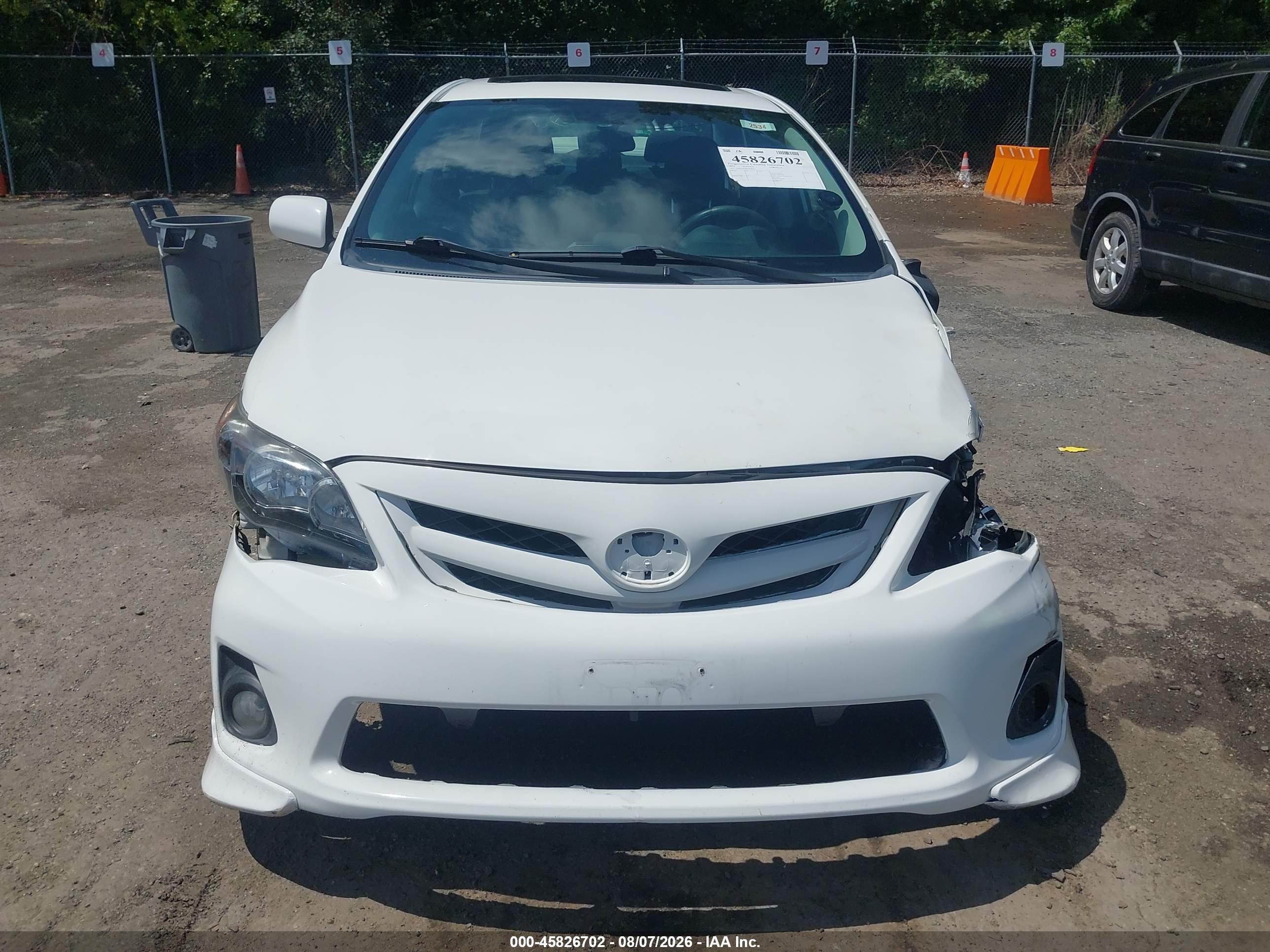 2012 Toyota Corolla S White vin: 2T1BU4EE4CC918563
