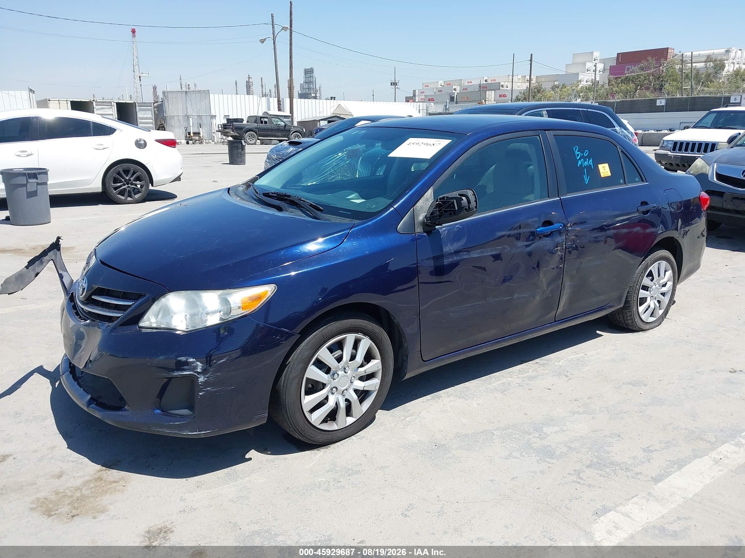 2013 Toyota Corolla Le Dark Blue vin: 2T1BU4EE4DC005996