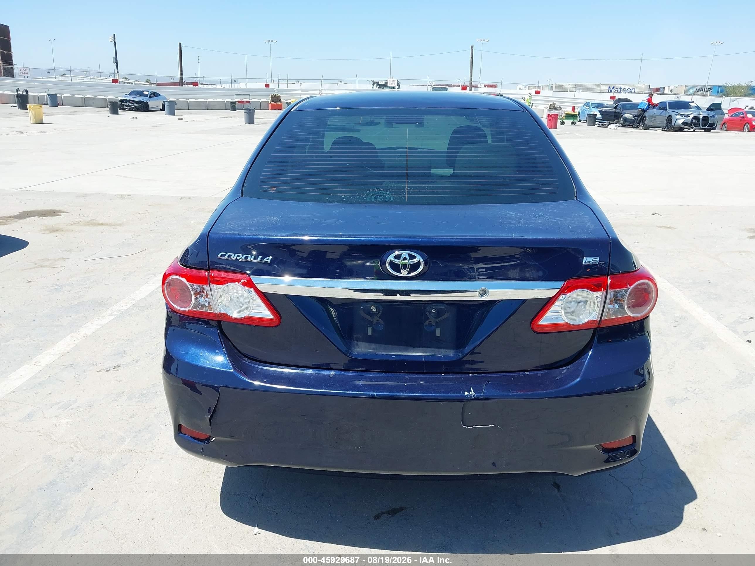 2013 Toyota Corolla Le Dark Blue vin: 2T1BU4EE4DC005996
