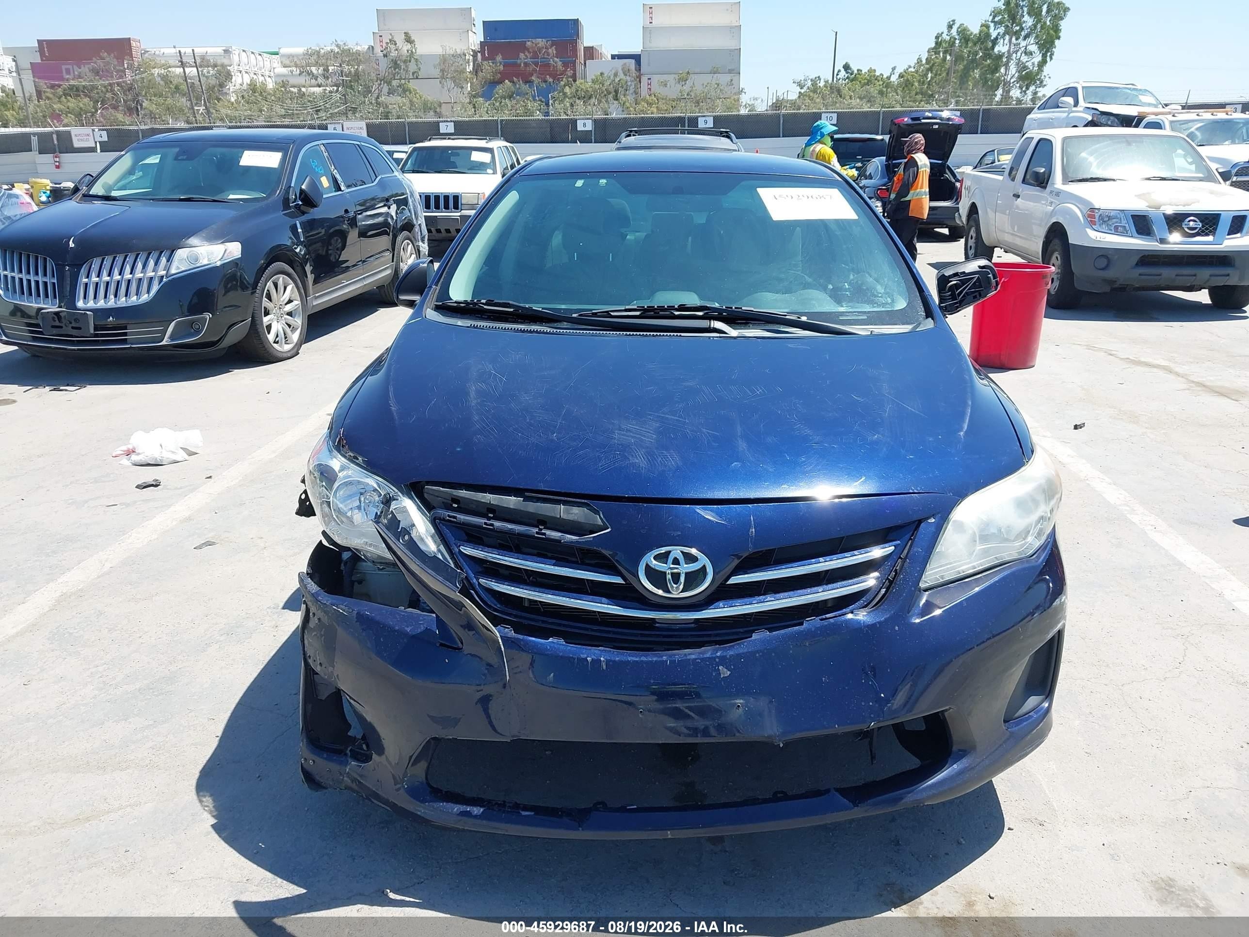 2013 Toyota Corolla Le Dark Blue vin: 2T1BU4EE4DC005996