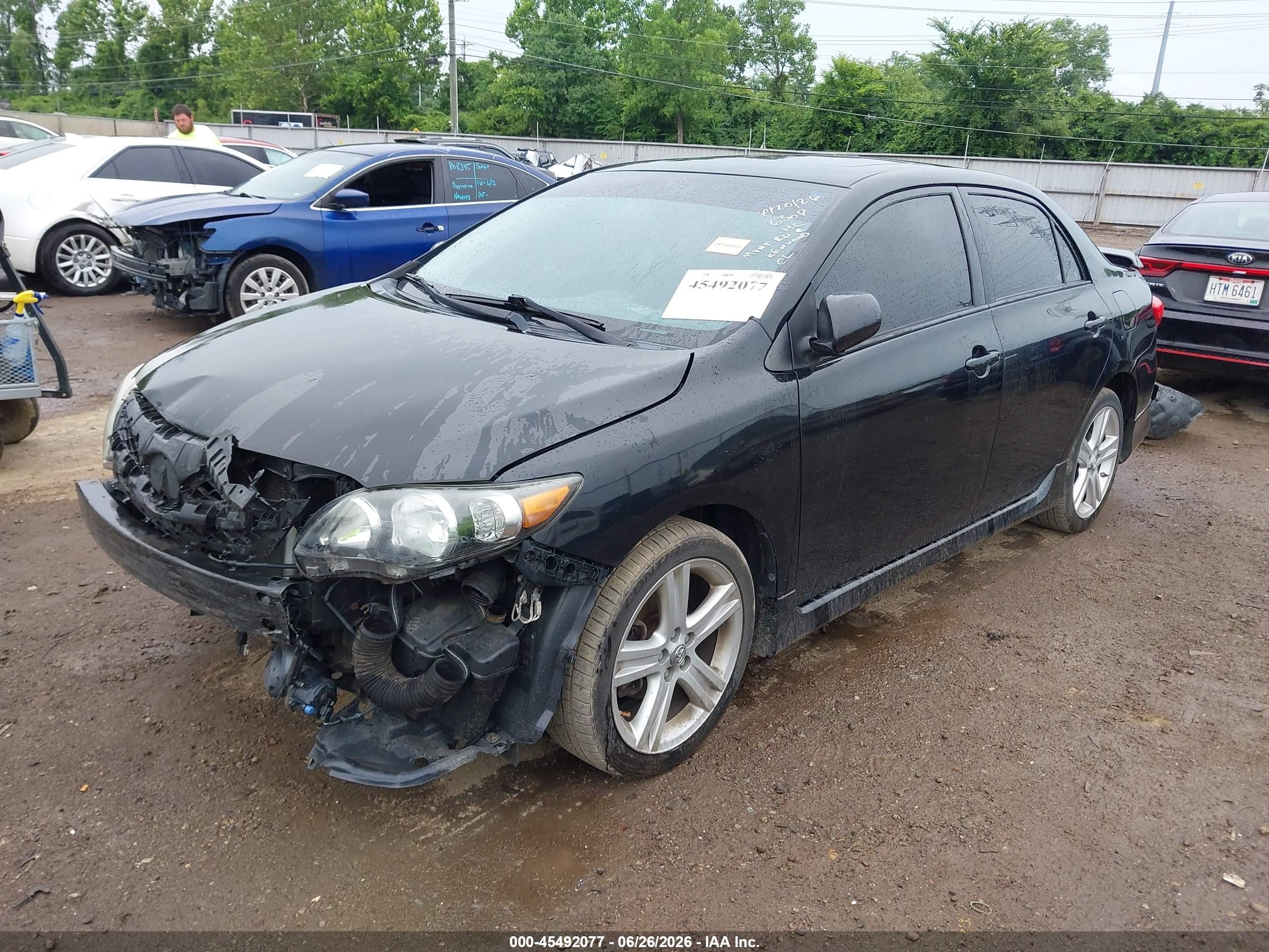 2013 Toyota Corolla S Black vin: 2T1BU4EE4DC015766