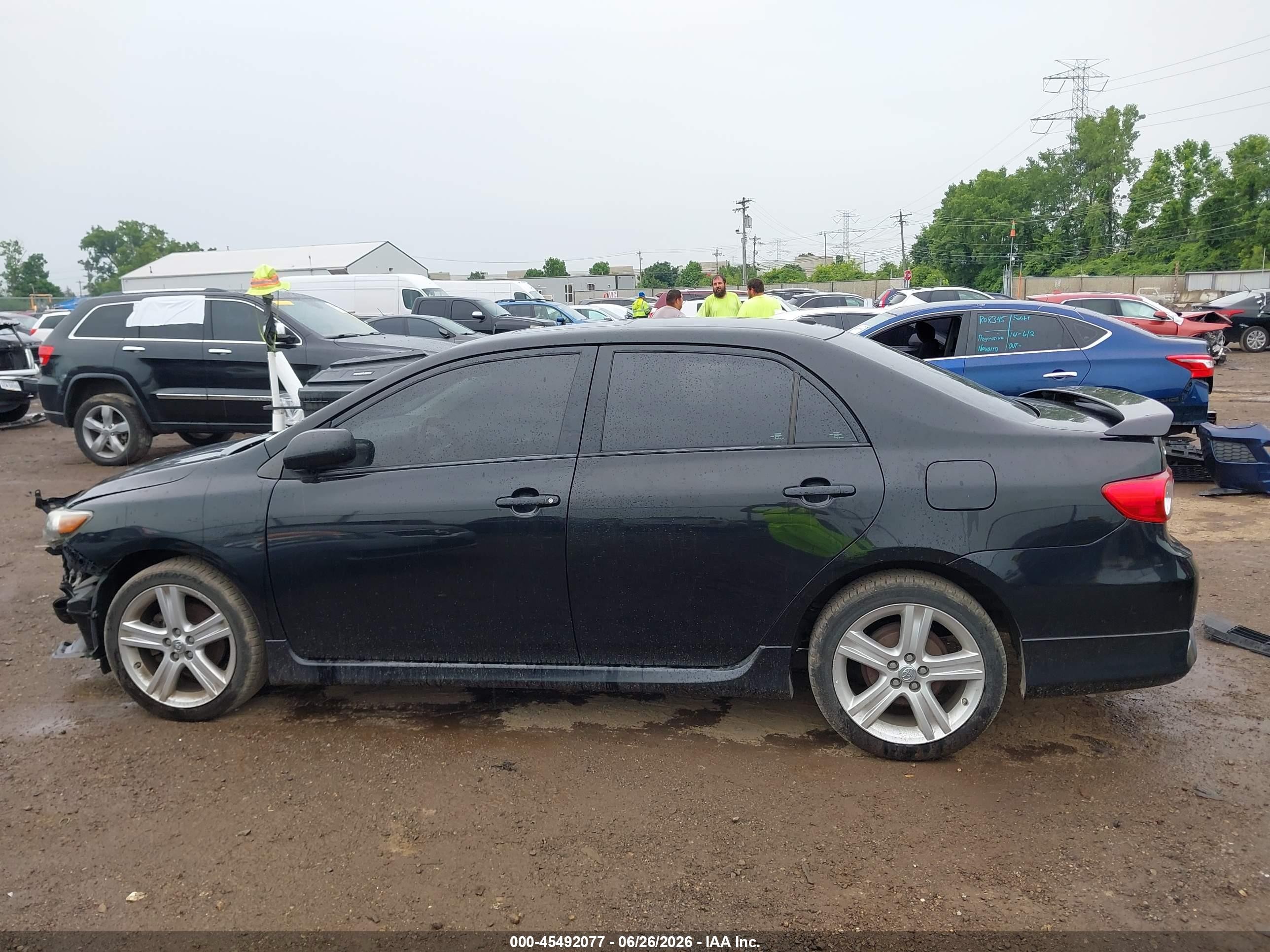 2013 Toyota Corolla S Black vin: 2T1BU4EE4DC015766