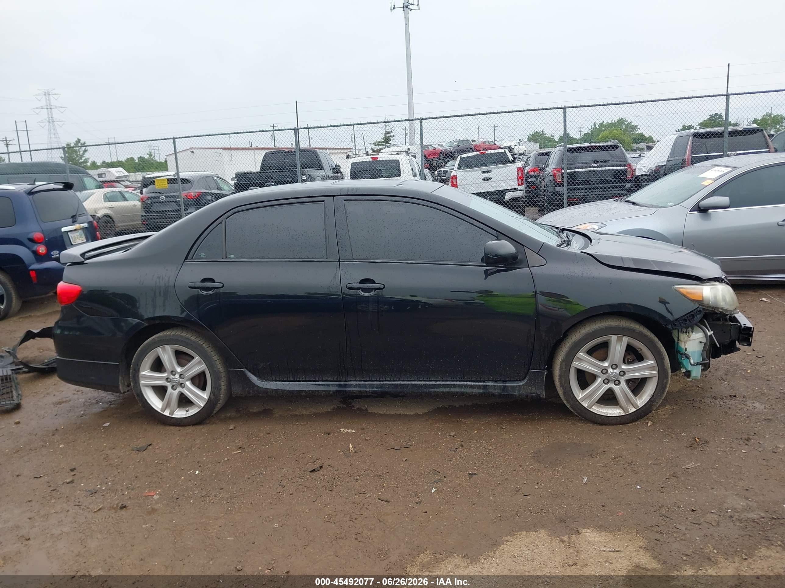 2013 Toyota Corolla S Black vin: 2T1BU4EE4DC015766