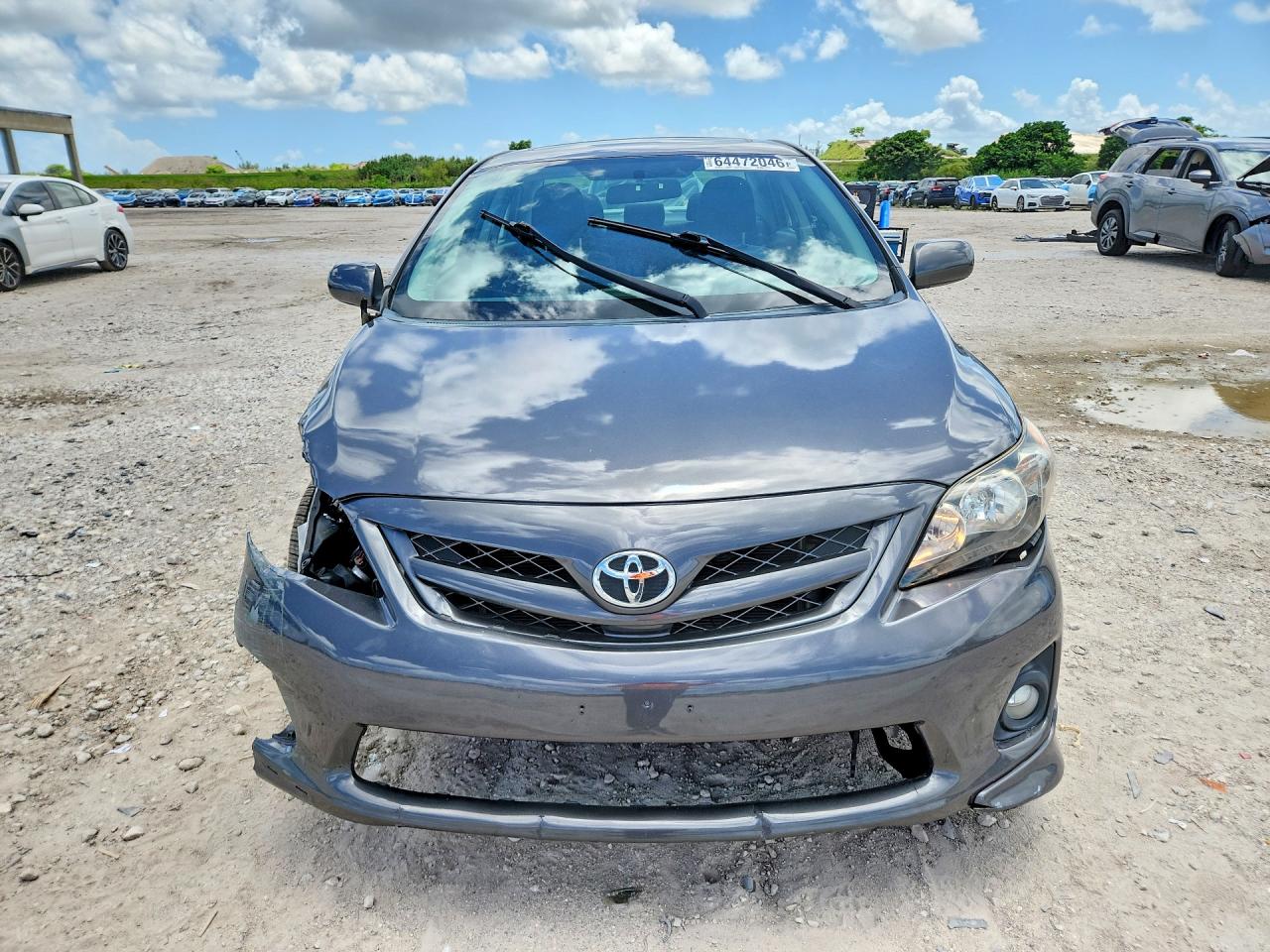 2013 Toyota Corolla S Серый vin: 2T1BU4EE4DC027447