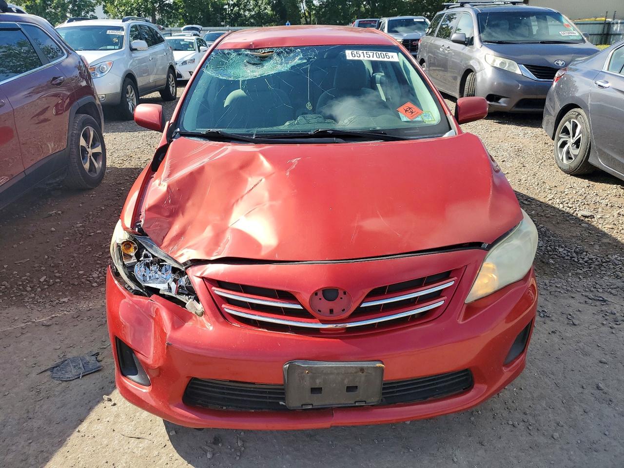 2013 Toyota Corolla Le Красный vin: 2T1BU4EE4DC045012