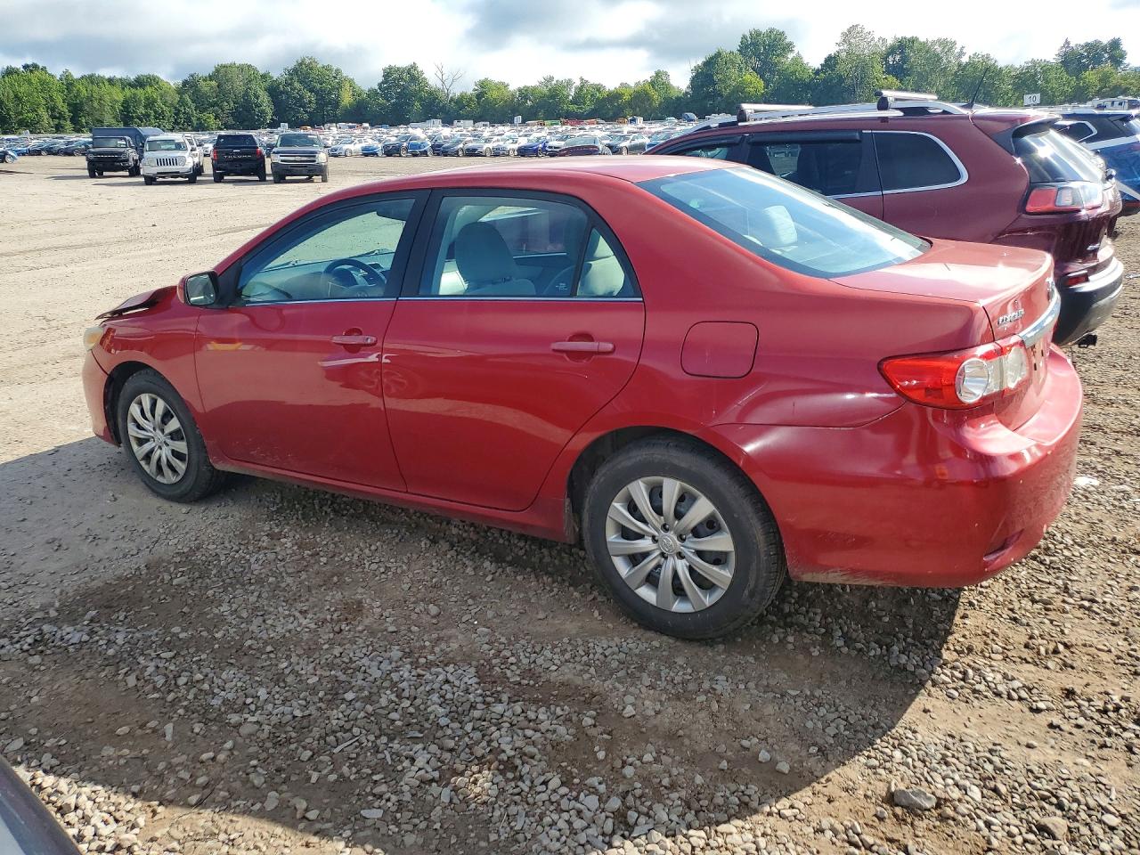 2013 Toyota Corolla Le Красный vin: 2T1BU4EE4DC045012