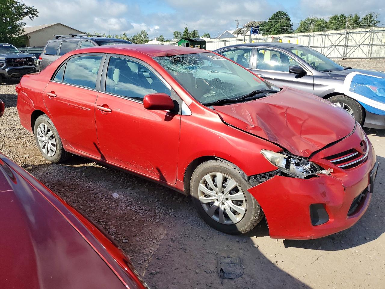 2013 Toyota Corolla Le Красный vin: 2T1BU4EE4DC045012