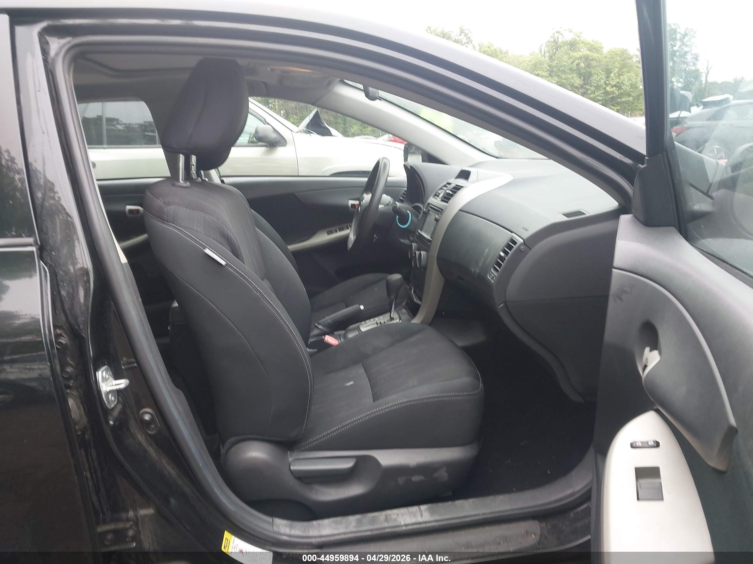 2013 Toyota Corolla S Black vin: 2T1BU4EE4DC059265