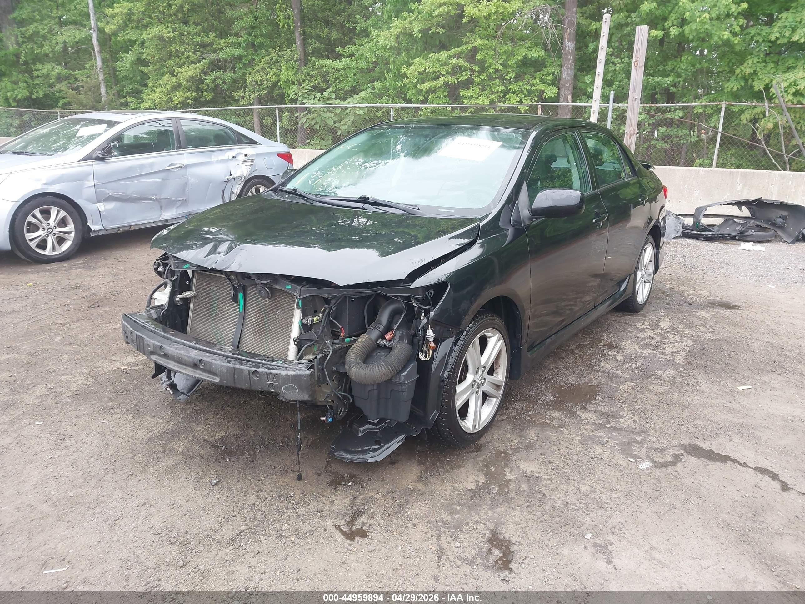 2013 Toyota Corolla S Black vin: 2T1BU4EE4DC059265