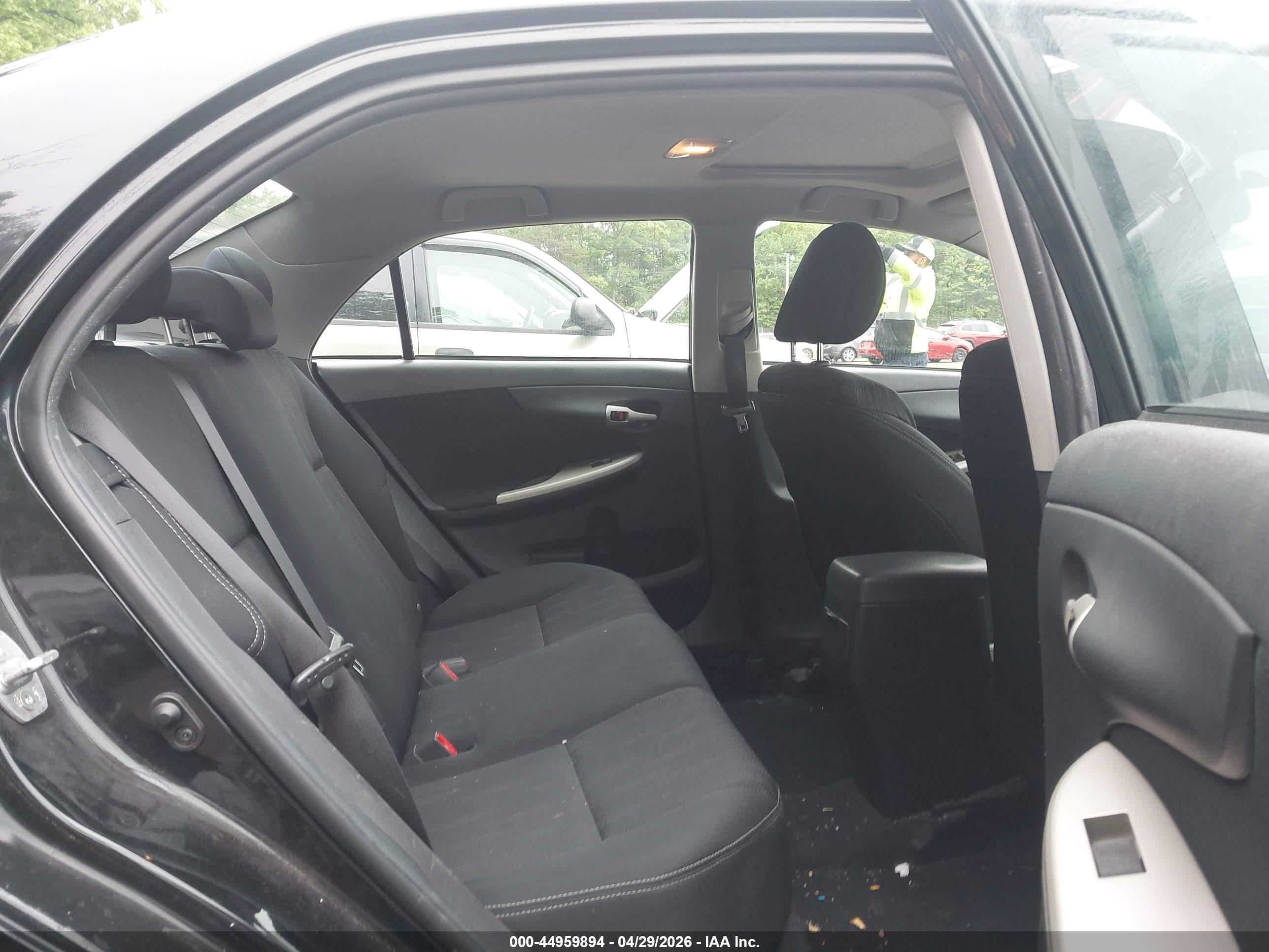 2013 Toyota Corolla S Black vin: 2T1BU4EE4DC059265