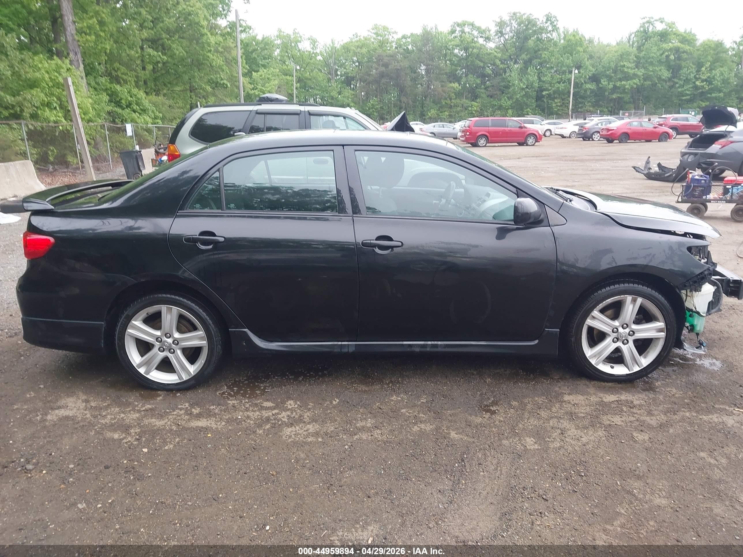 2013 Toyota Corolla S Black vin: 2T1BU4EE4DC059265