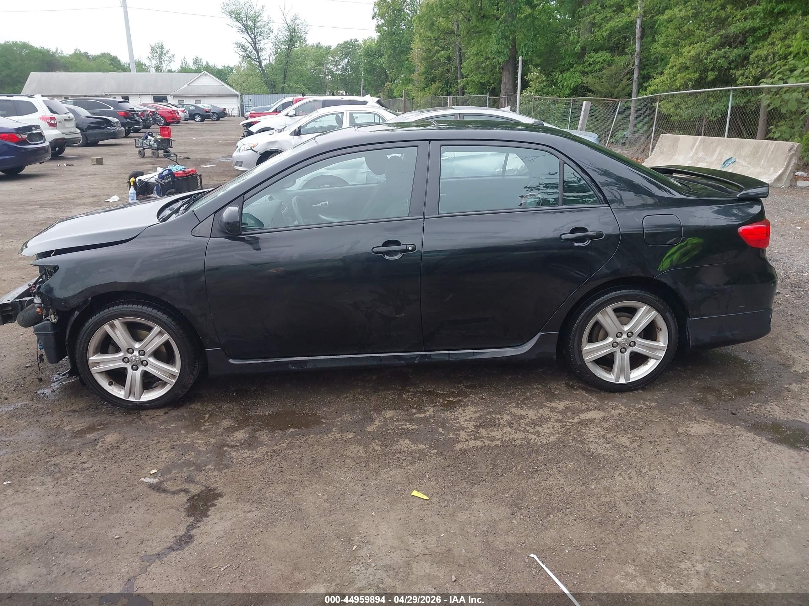 2013 Toyota Corolla S Black vin: 2T1BU4EE4DC059265