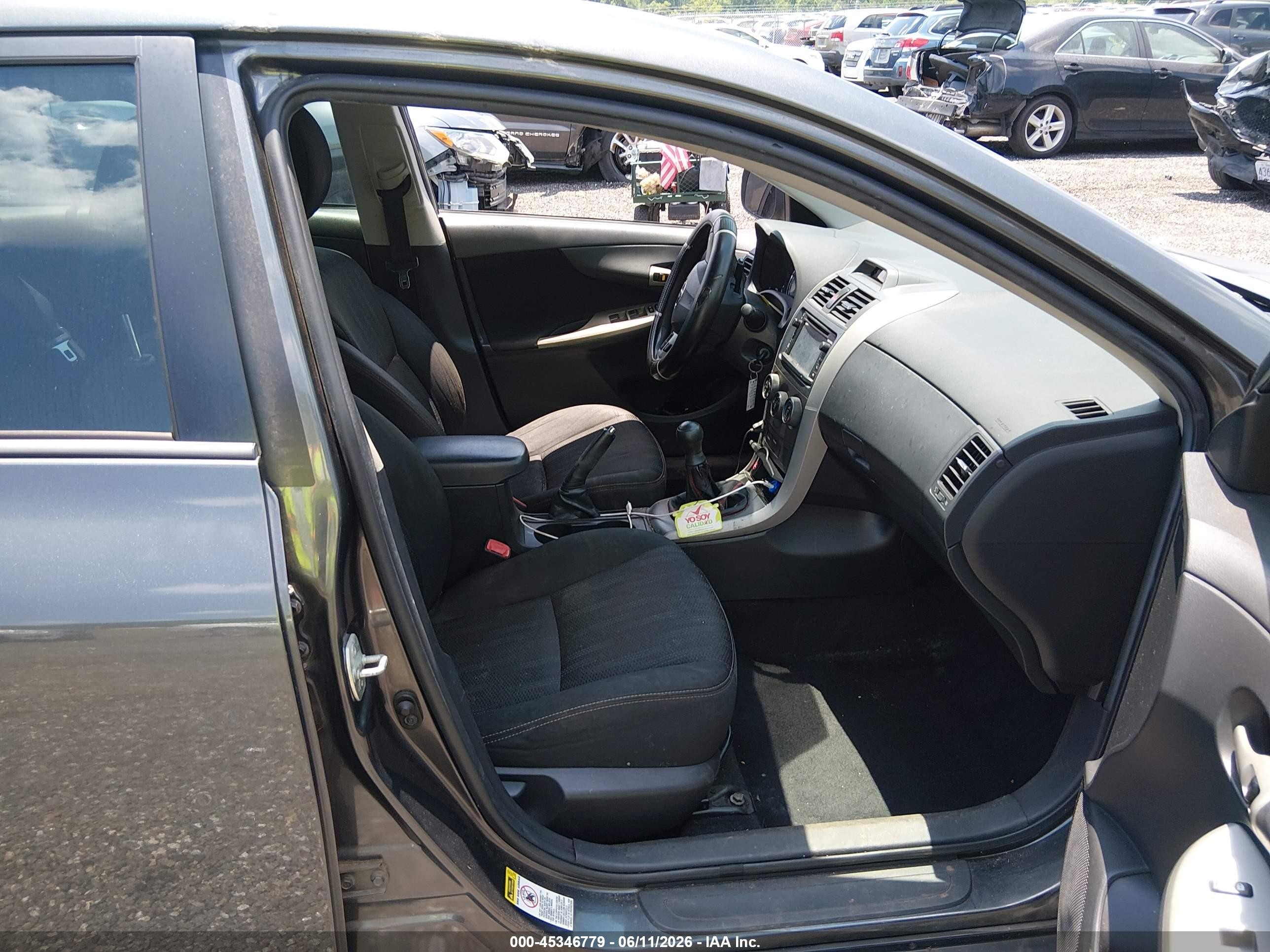 2013 Toyota Corolla S Gray vin: 2T1BU4EE4DC064725