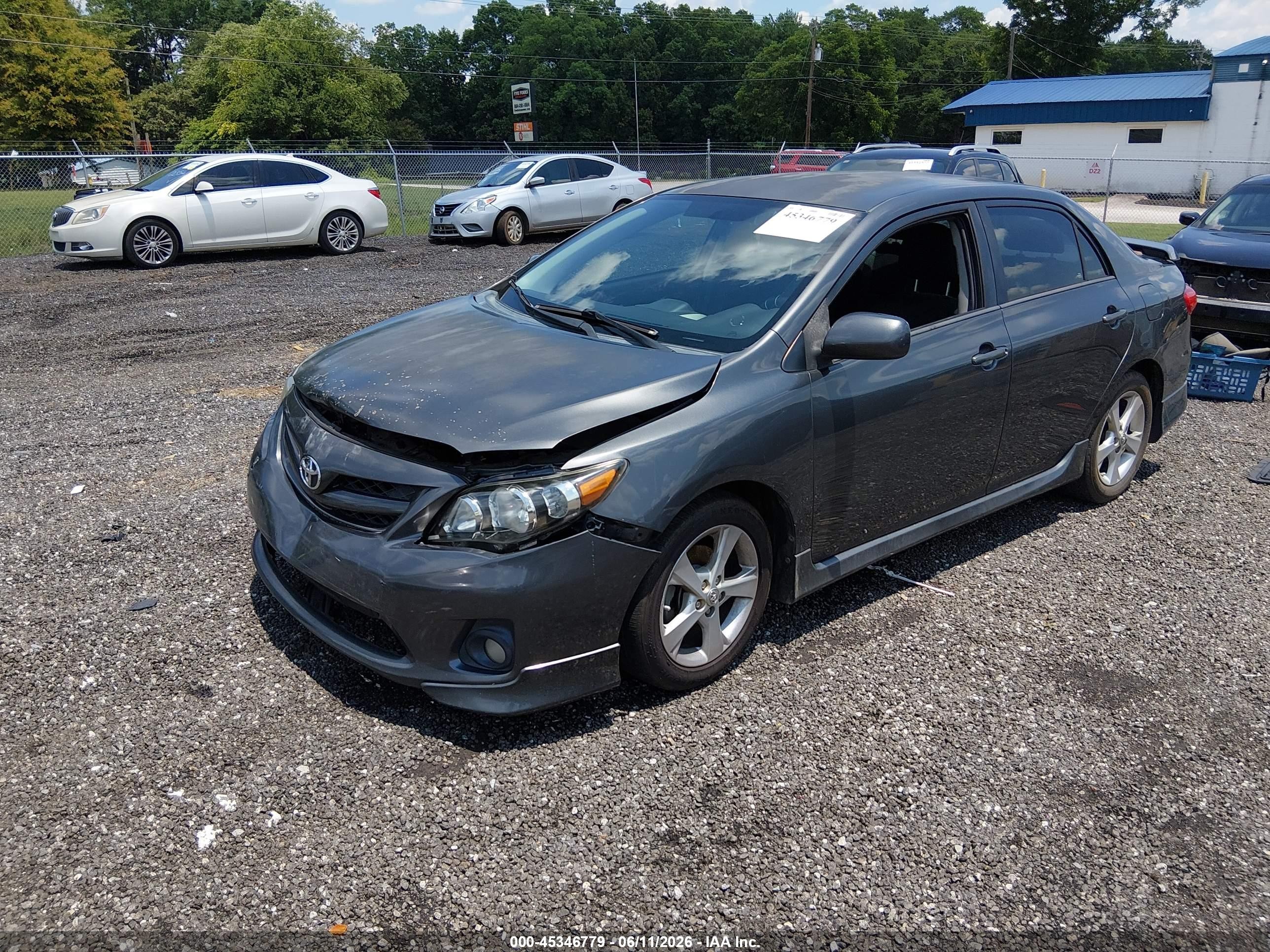 2013 Toyota Corolla S Gray vin: 2T1BU4EE4DC064725
