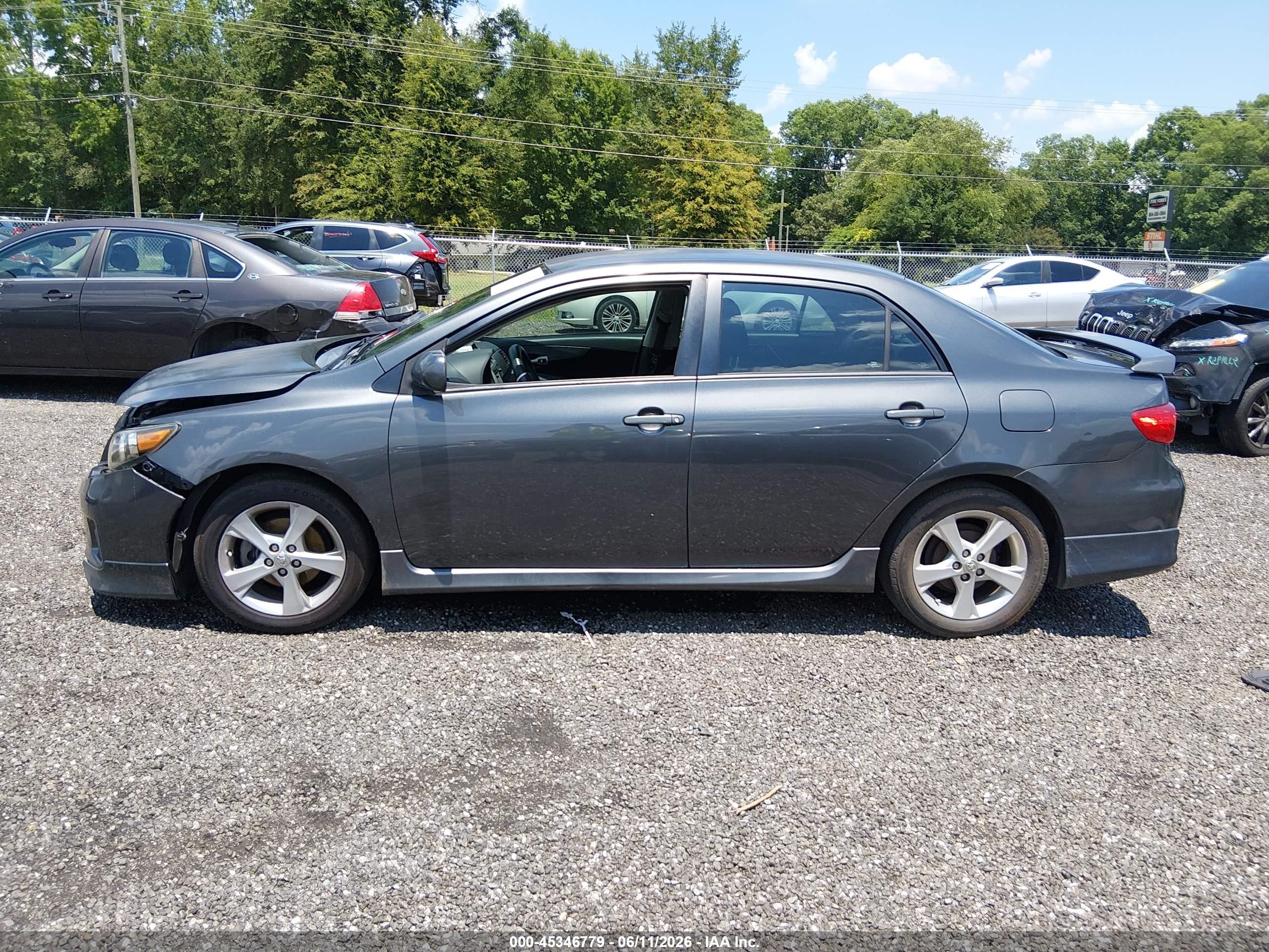 2013 Toyota Corolla S Gray vin: 2T1BU4EE4DC064725
