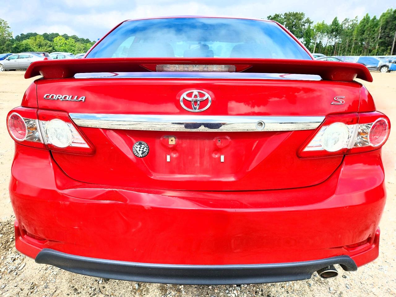 2013 Toyota Corolla S Red vin: 2T1BU4EE4DC070069