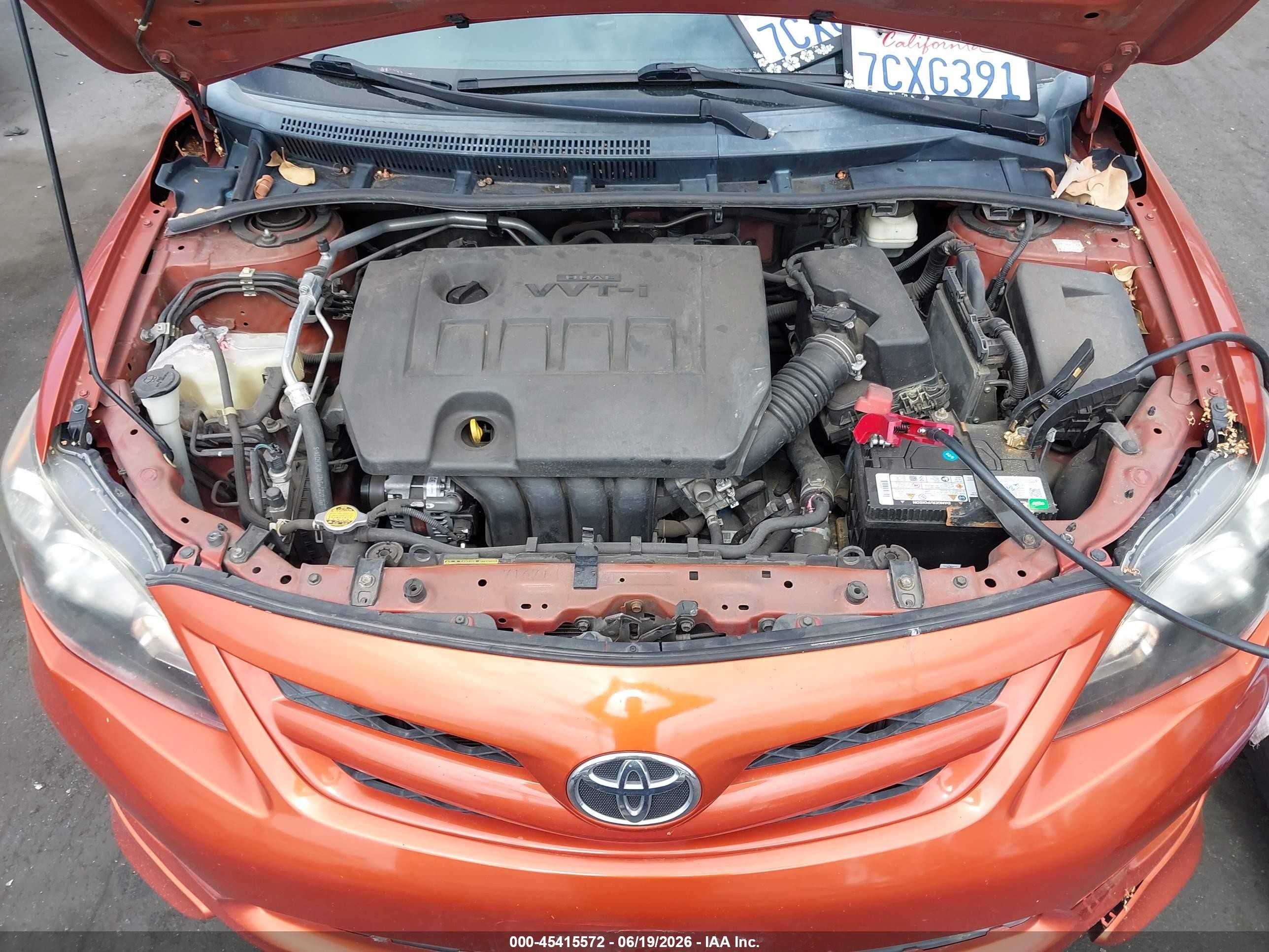 2013 Toyota Corolla S Special Edition Orange vin: 2T1BU4EE4DC078656