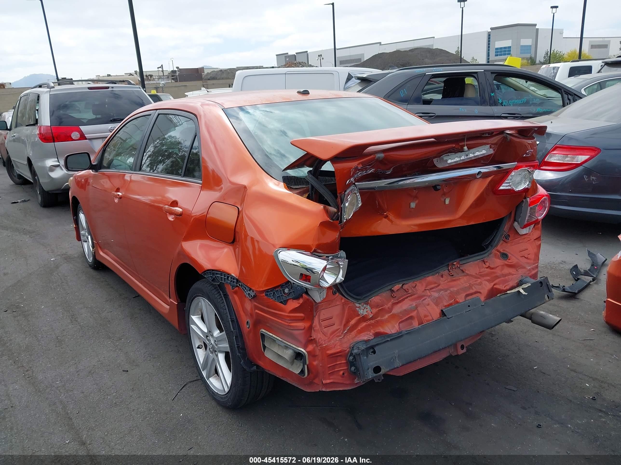 2013 Toyota Corolla S Special Edition Orange vin: 2T1BU4EE4DC078656