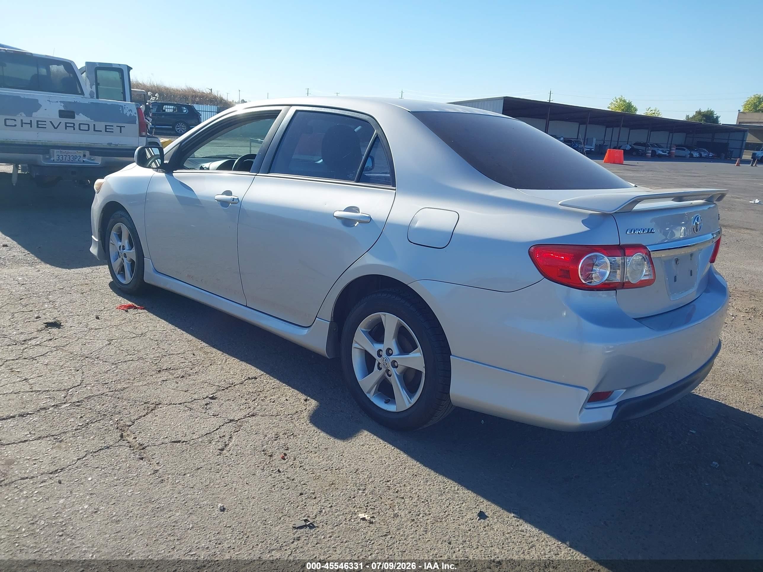 2013 Toyota Corolla S Silver vin: 2T1BU4EE4DC090712