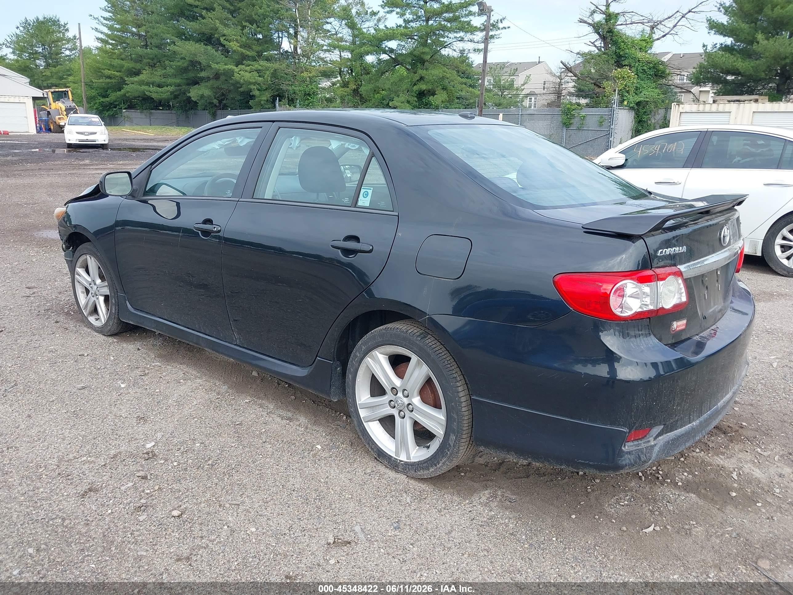2013 Toyota Corolla S Black vin: 2T1BU4EE4DC101658