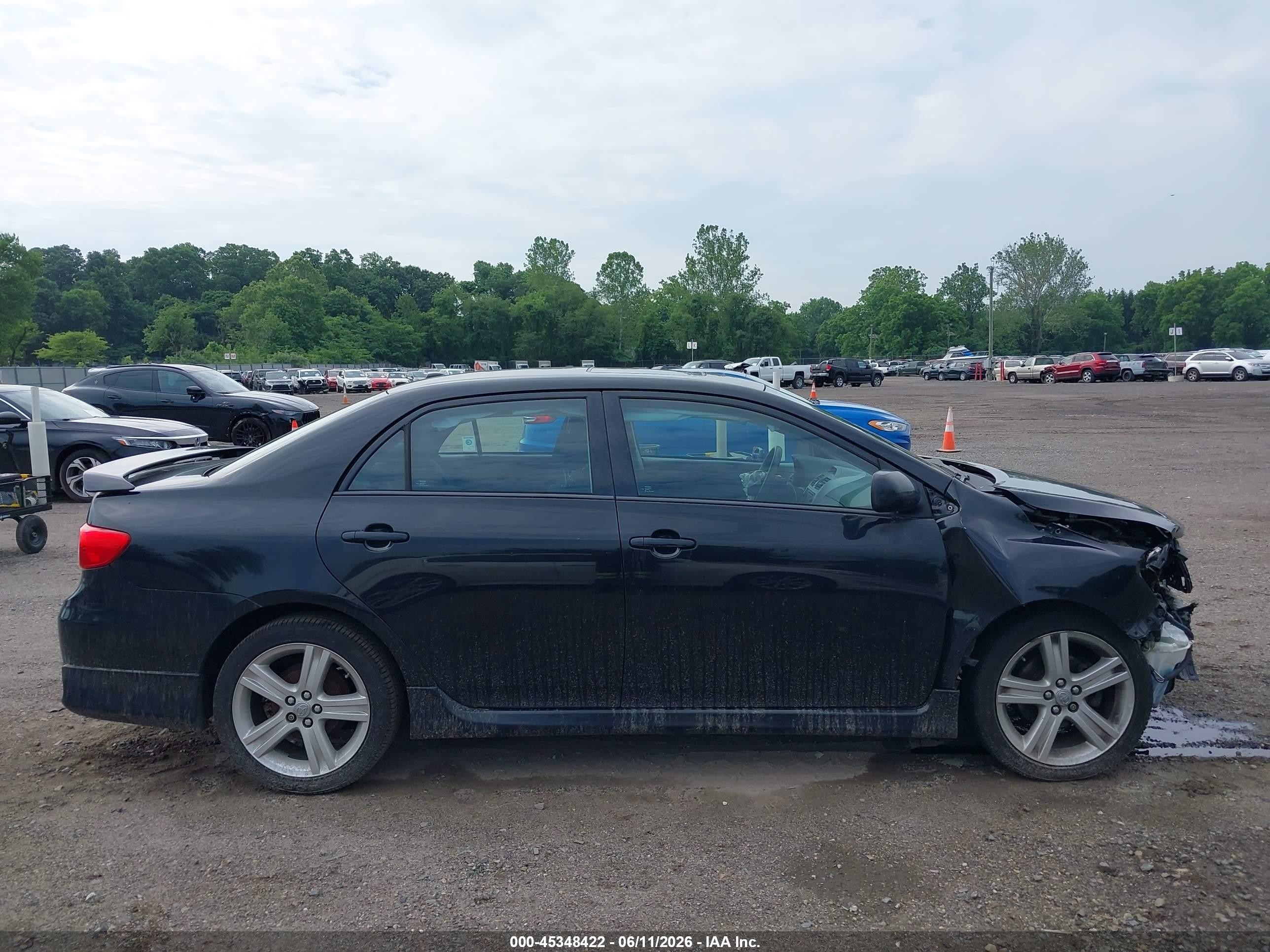 2013 Toyota Corolla S Black vin: 2T1BU4EE4DC101658