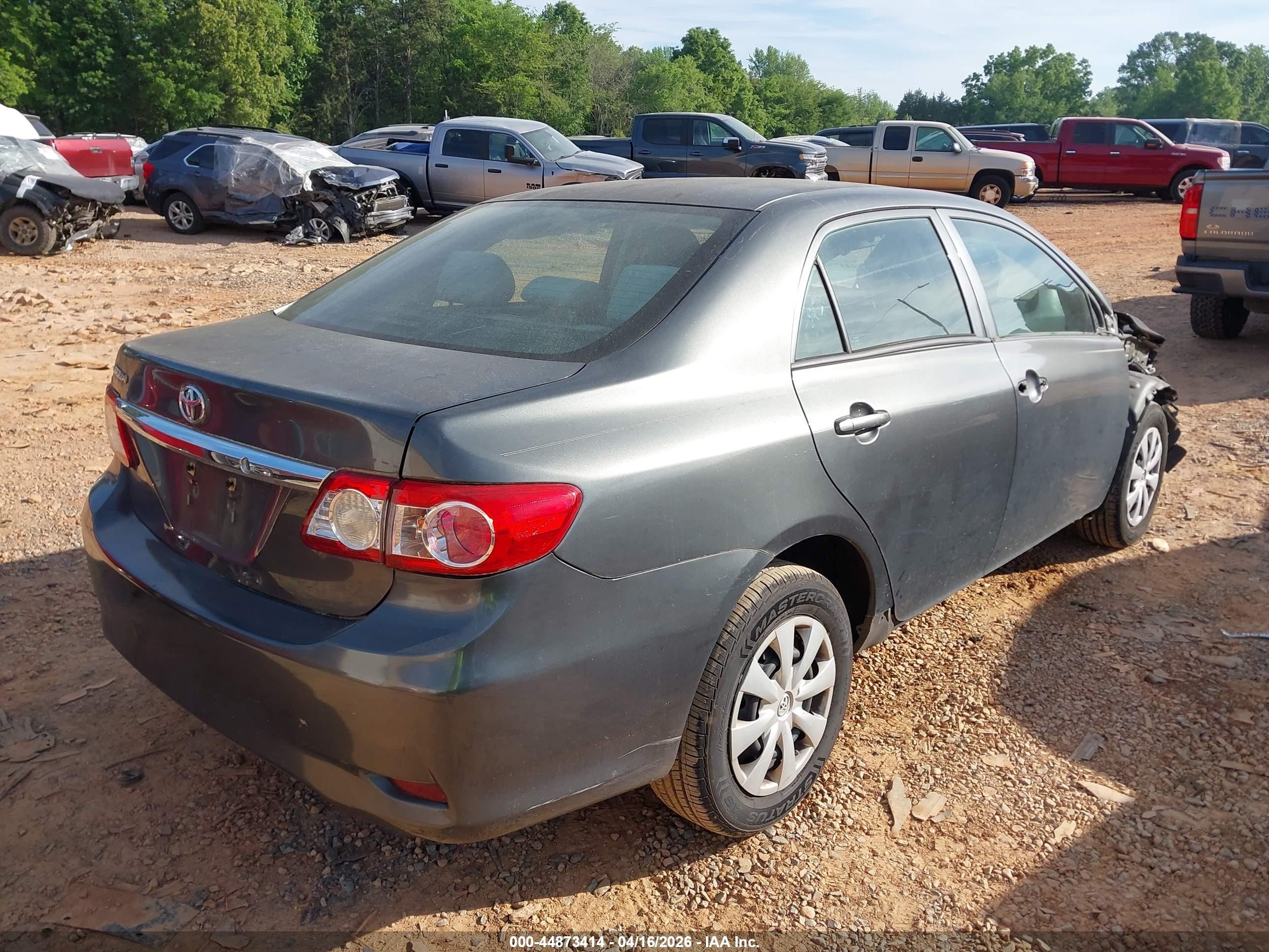 2013 Toyota Corolla L Gray vin: 2T1BU4EE4DC104463