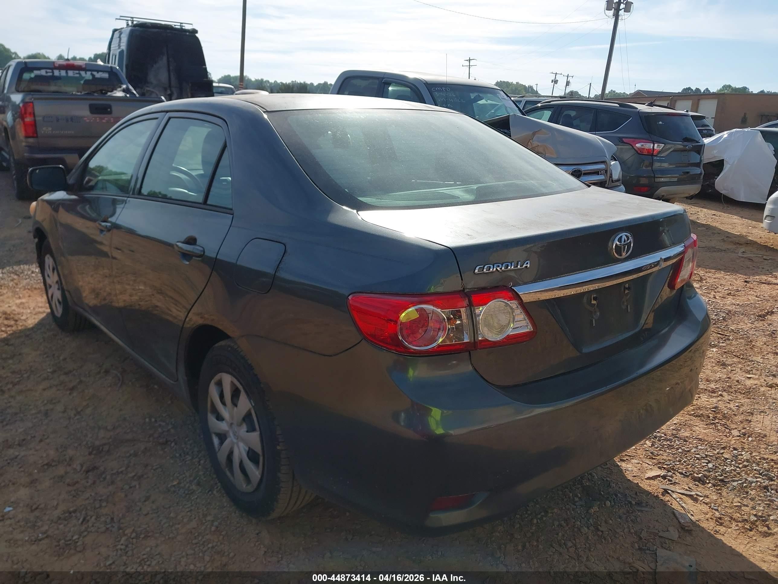 2013 Toyota Corolla L Gray vin: 2T1BU4EE4DC104463