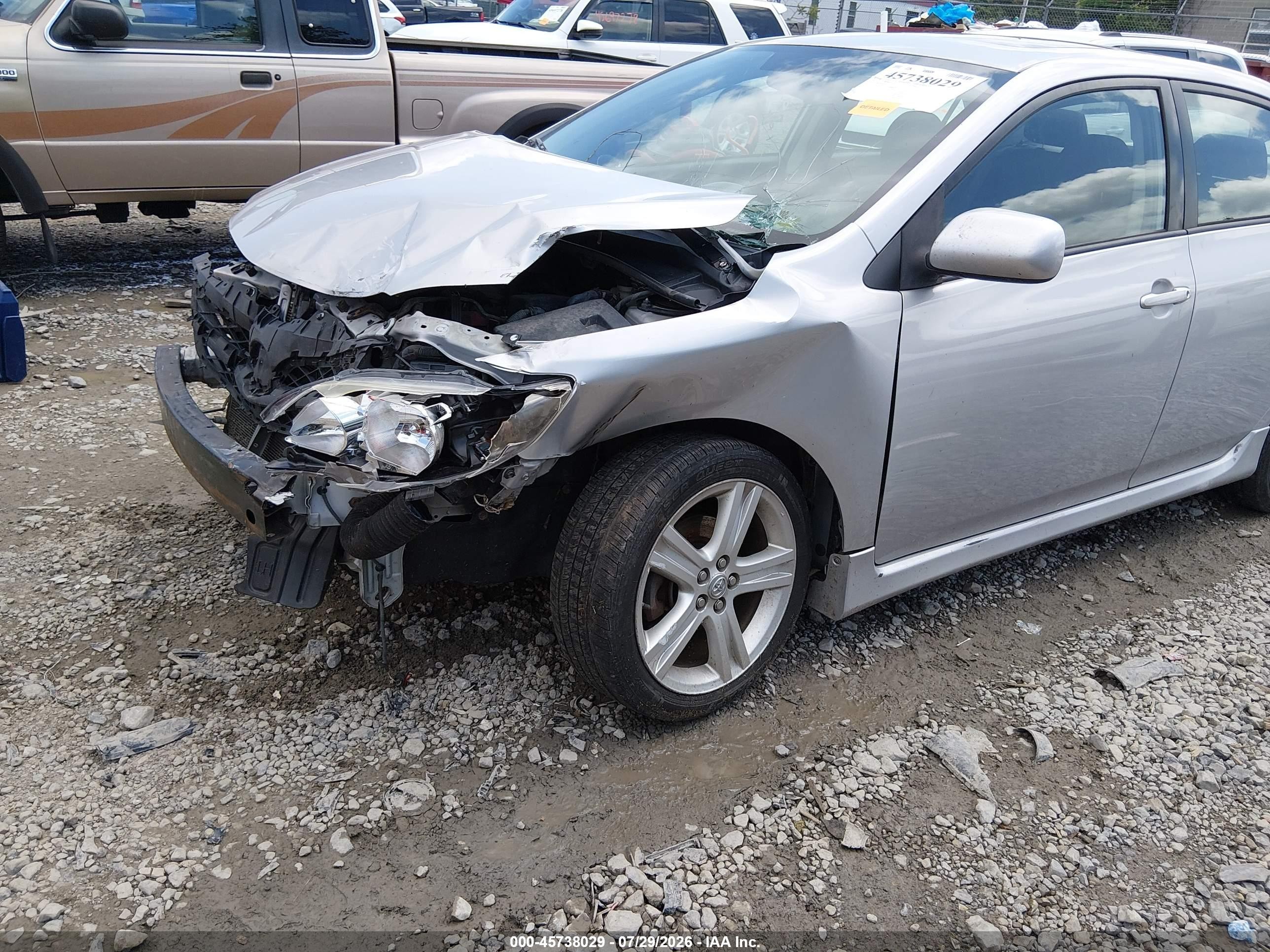2013 Toyota Corolla S Серебряный vin: 2T1BU4EE4DC109534