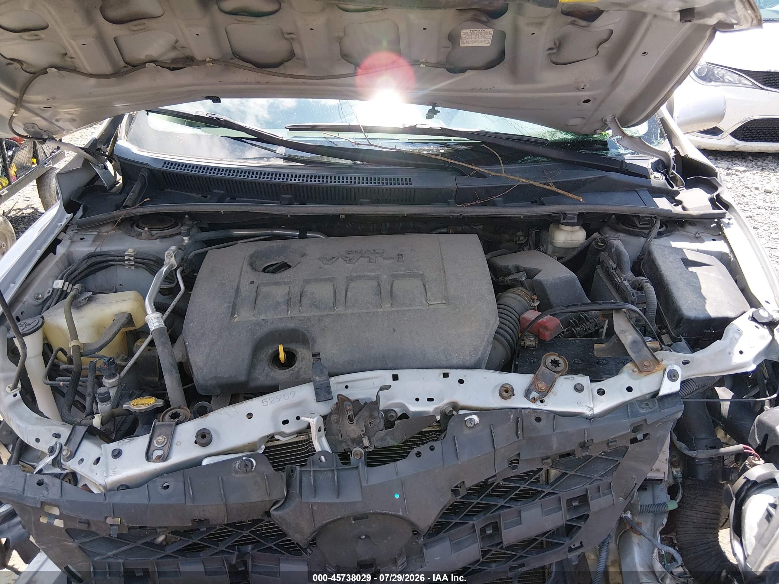 2013 Toyota Corolla S Серебряный vin: 2T1BU4EE4DC109534