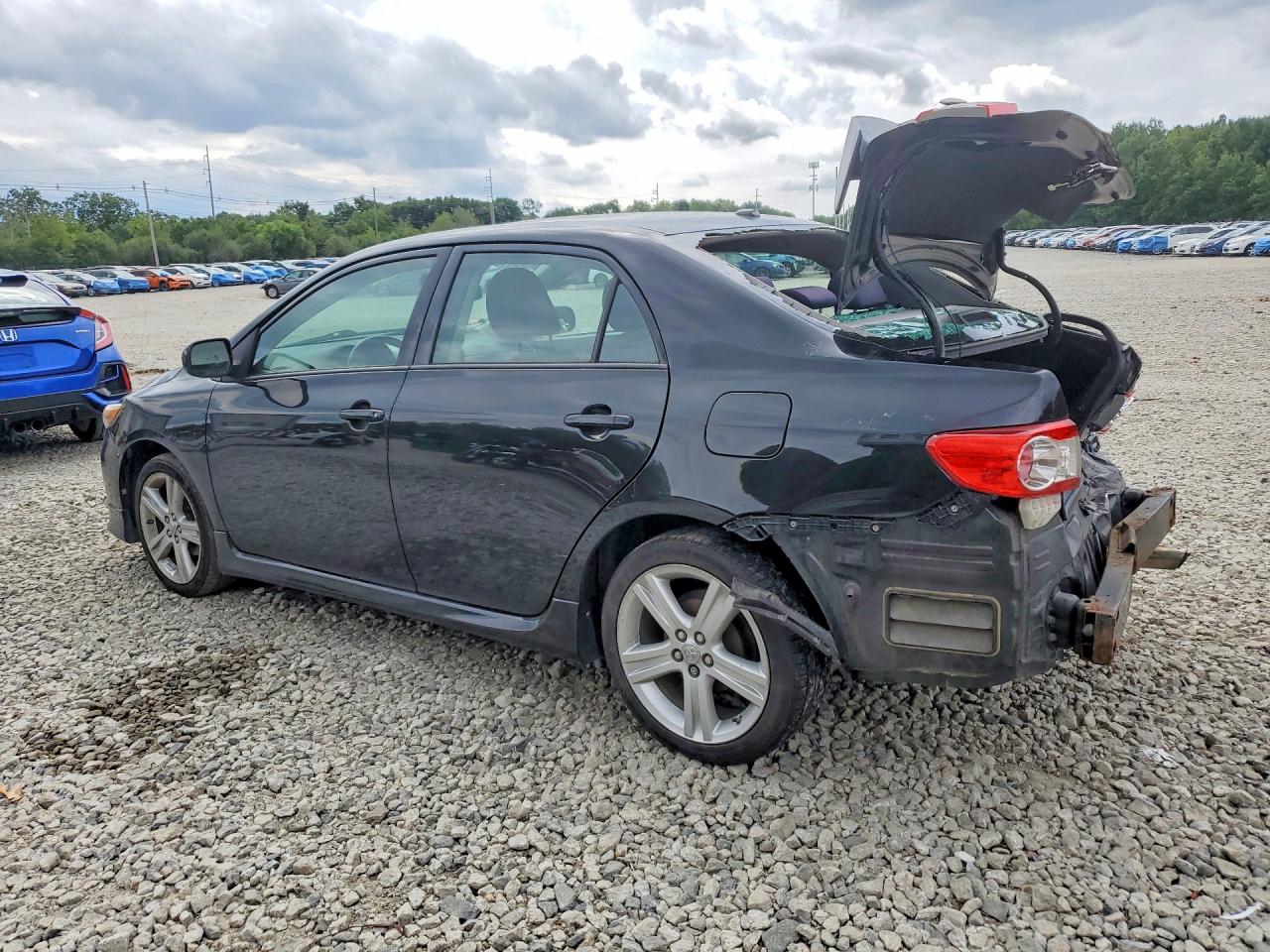 2013 Toyota Corolla S Black vin: 2T1BU4EE4DC111199