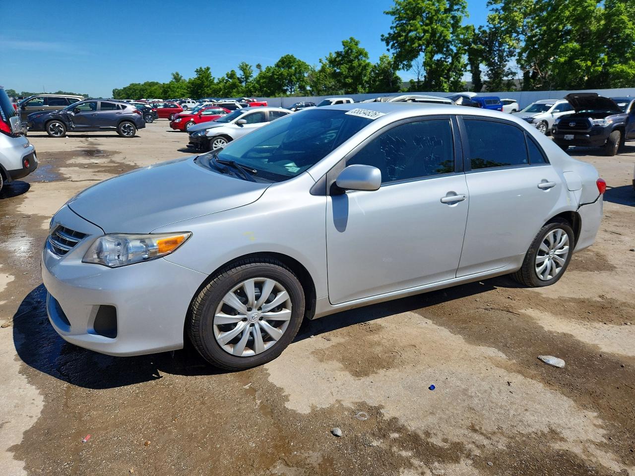 2013 Toyota Corolla Le Silver vin: 2T1BU4EE4DC125880