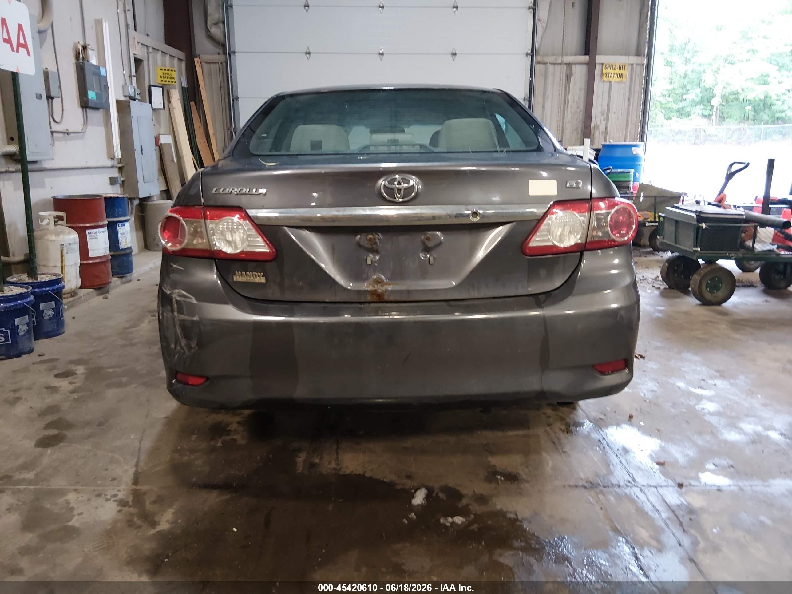 2013 Toyota Corolla Le Серый vin: 2T1BU4EE4DC127046