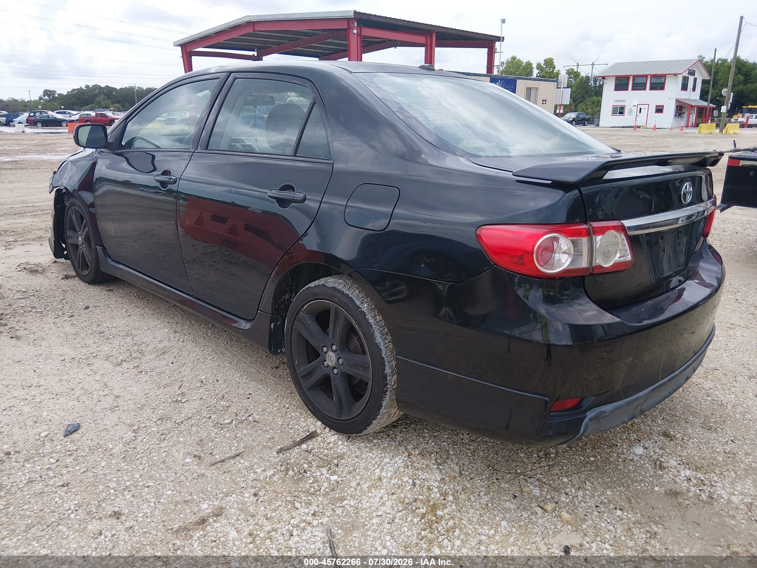 2013 Toyota Corolla S Black vin: 2T1BU4EE4DC127810