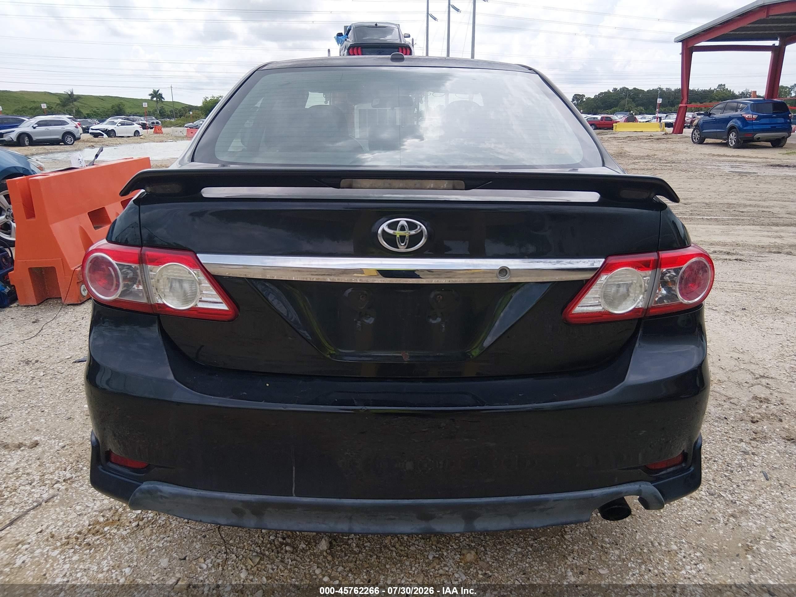 2013 Toyota Corolla S Black vin: 2T1BU4EE4DC127810